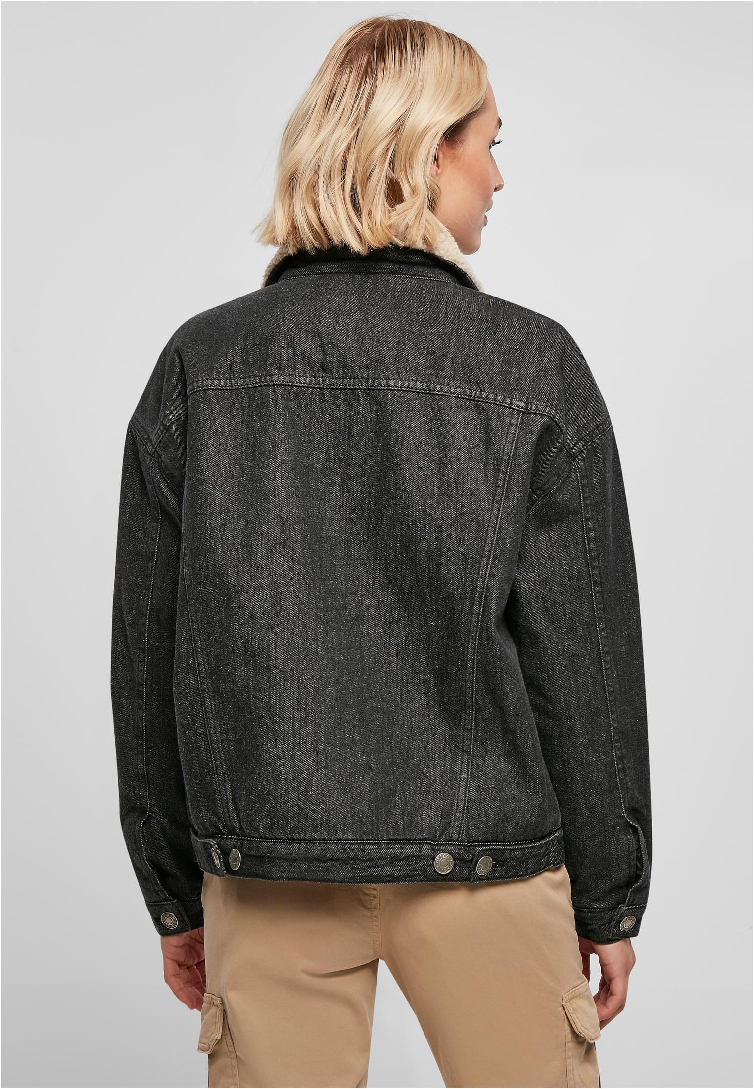 Urban Classics Giacca Oversized Sherpa washed