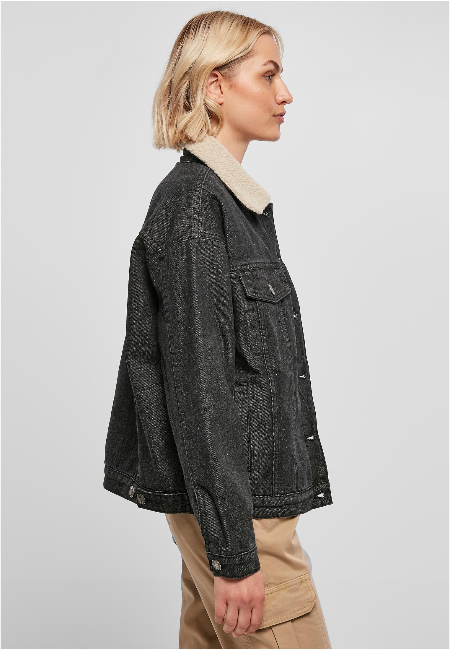 Urban Classics Giacca Oversized Sherpa washed