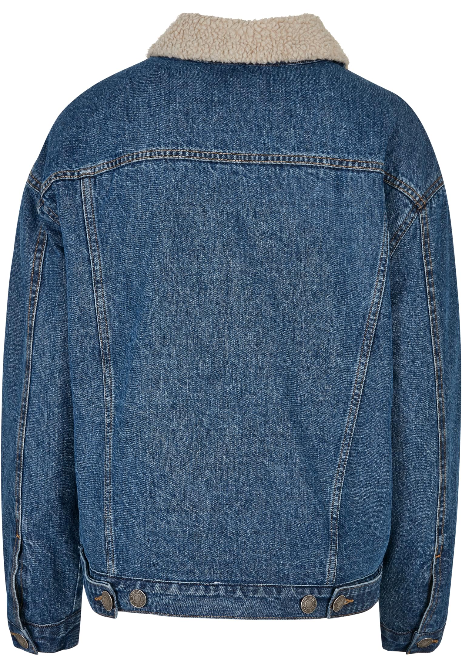 Urban Classics Giacca Oversized Sherpa clearblue washed