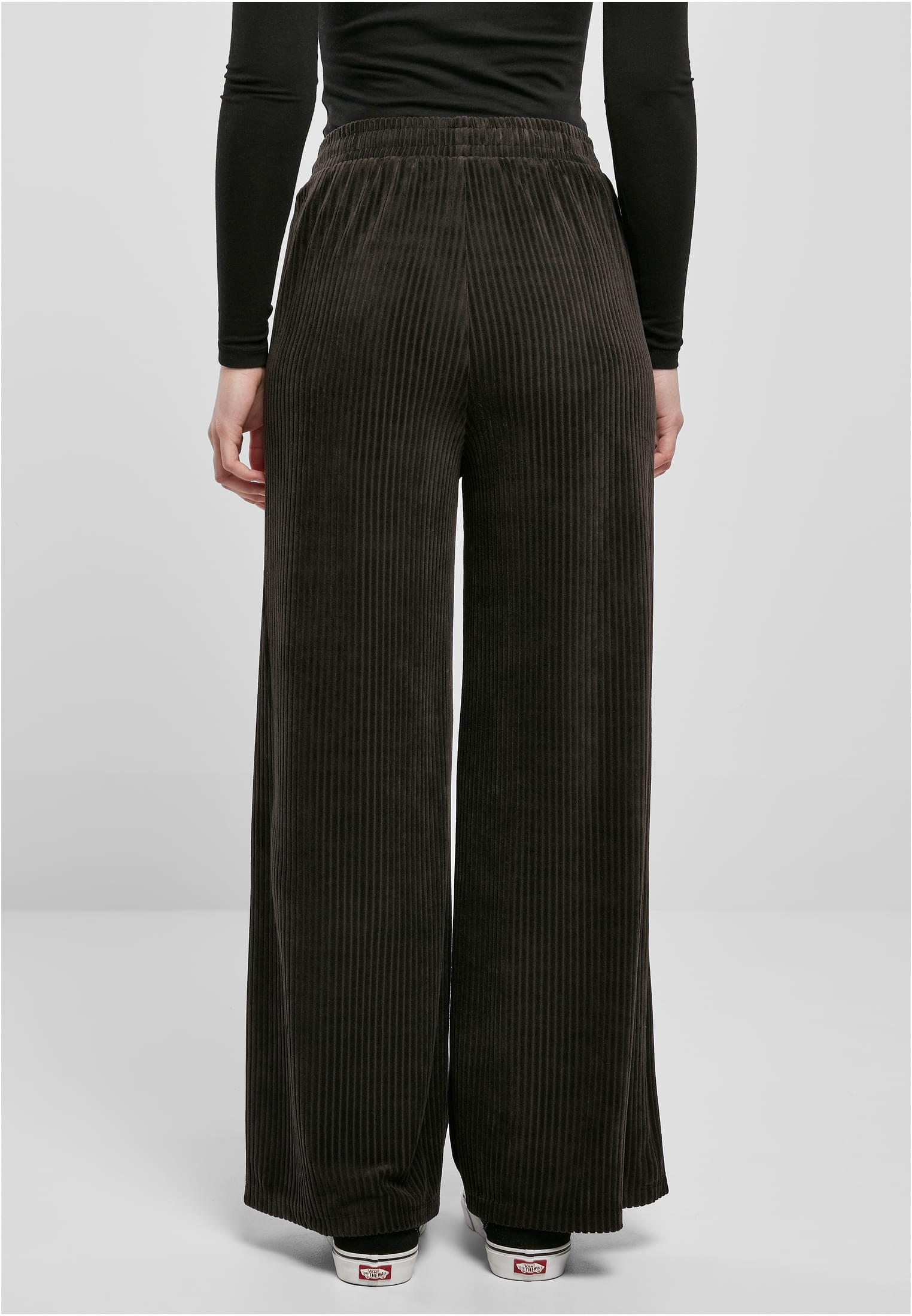 Urban Classics Pantaloni Velvet Rib Straight Sweat