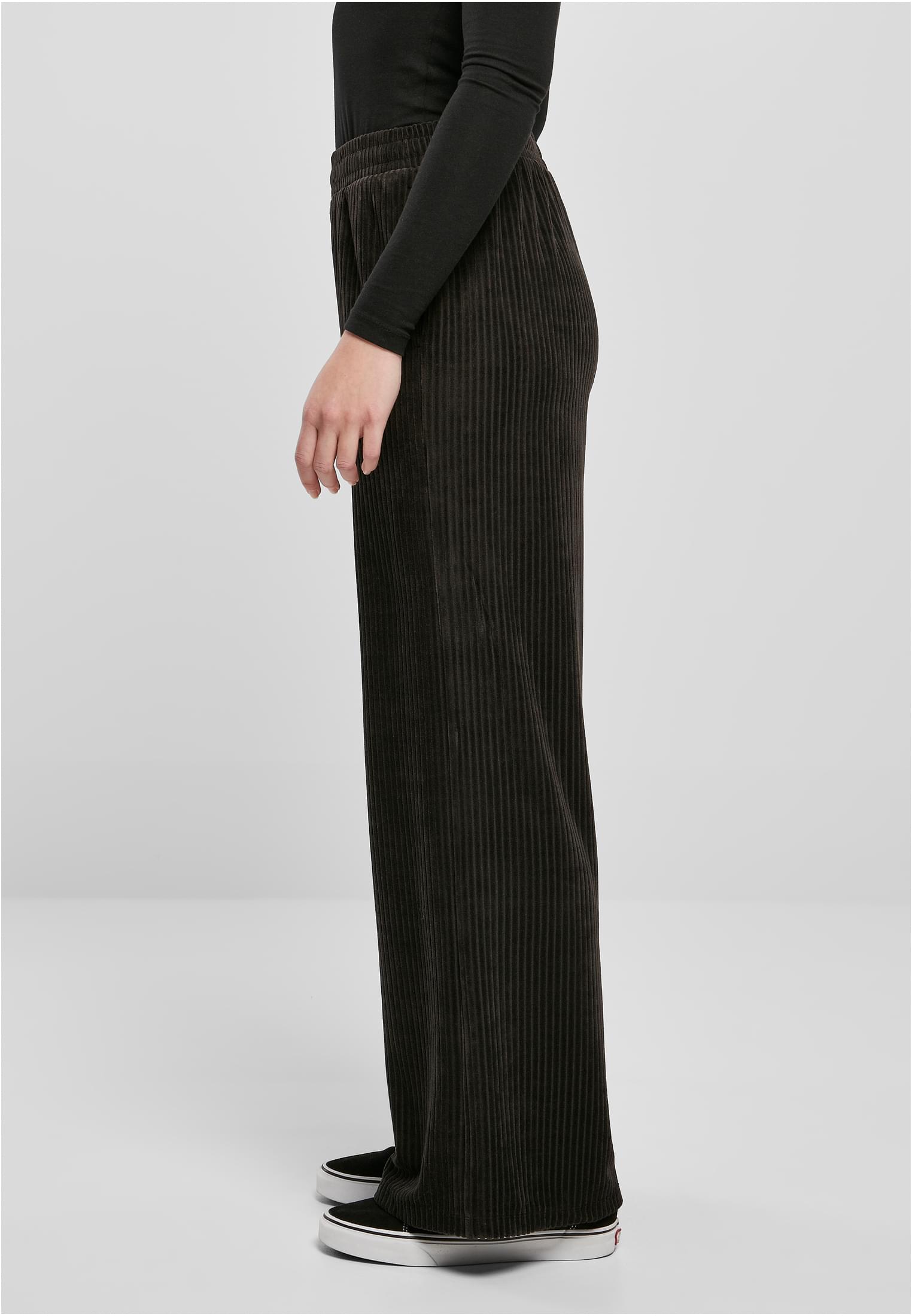 Urban Classics Pantaloni Velvet Rib Straight Sweat