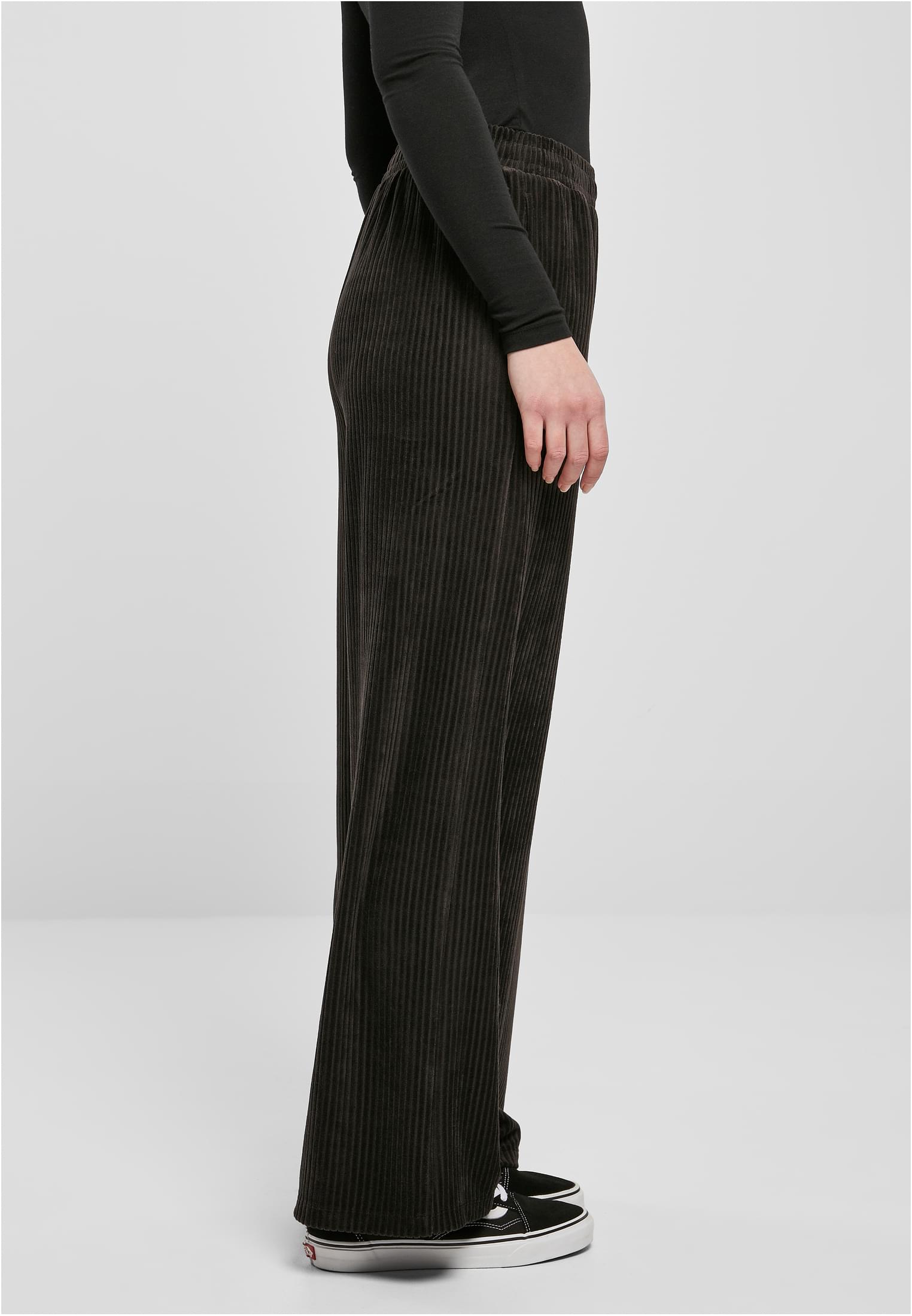 Urban Classics Pantaloni Velvet Rib Straight Sweat