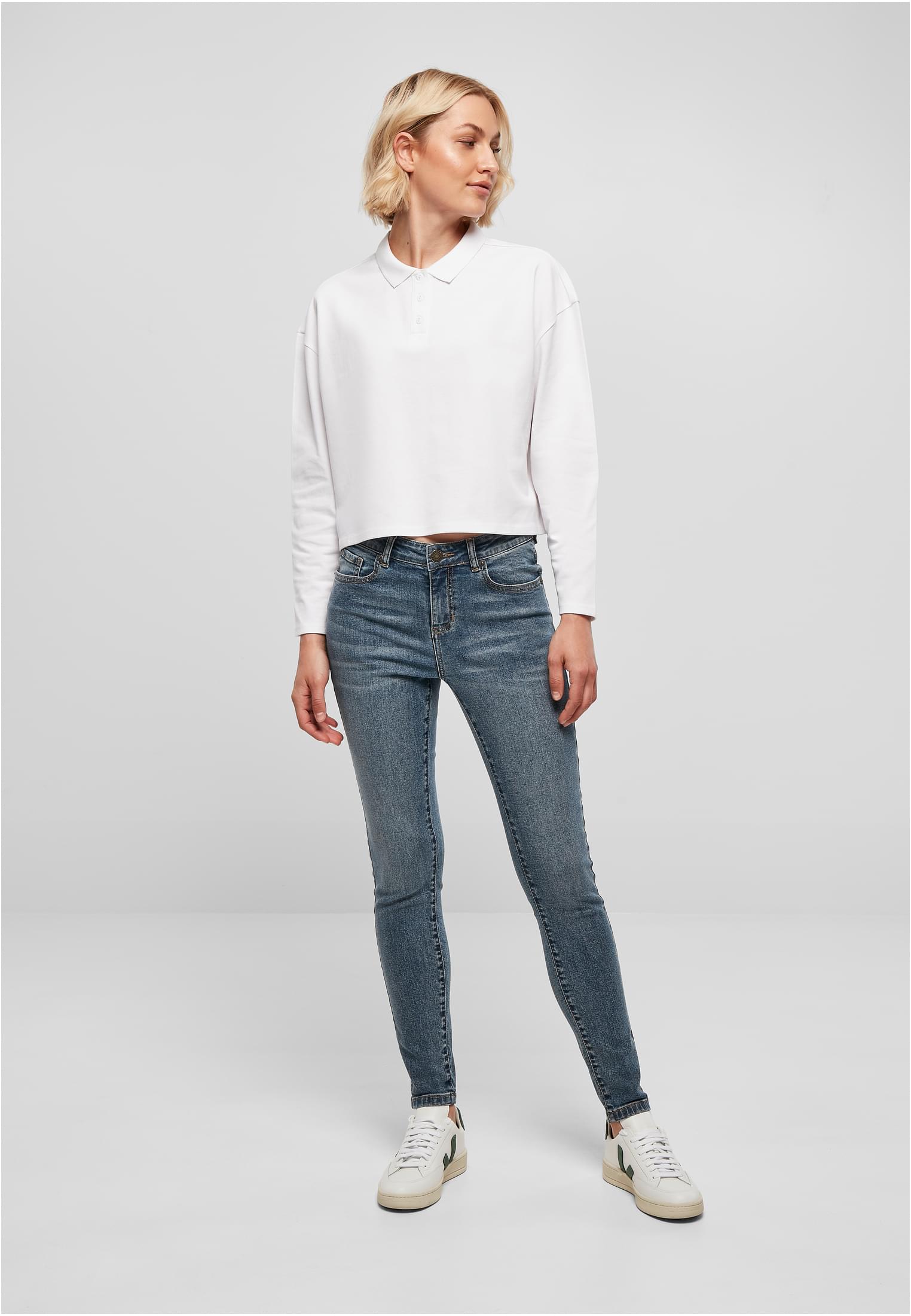 Urban Classics Jeans Mid Waist Skinny midstone washed