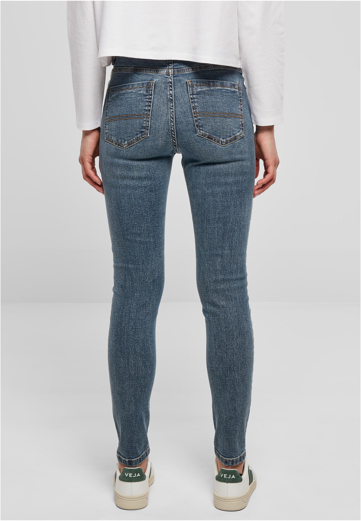 Urban Classics Jeans Mid Waist Skinny midstone washed