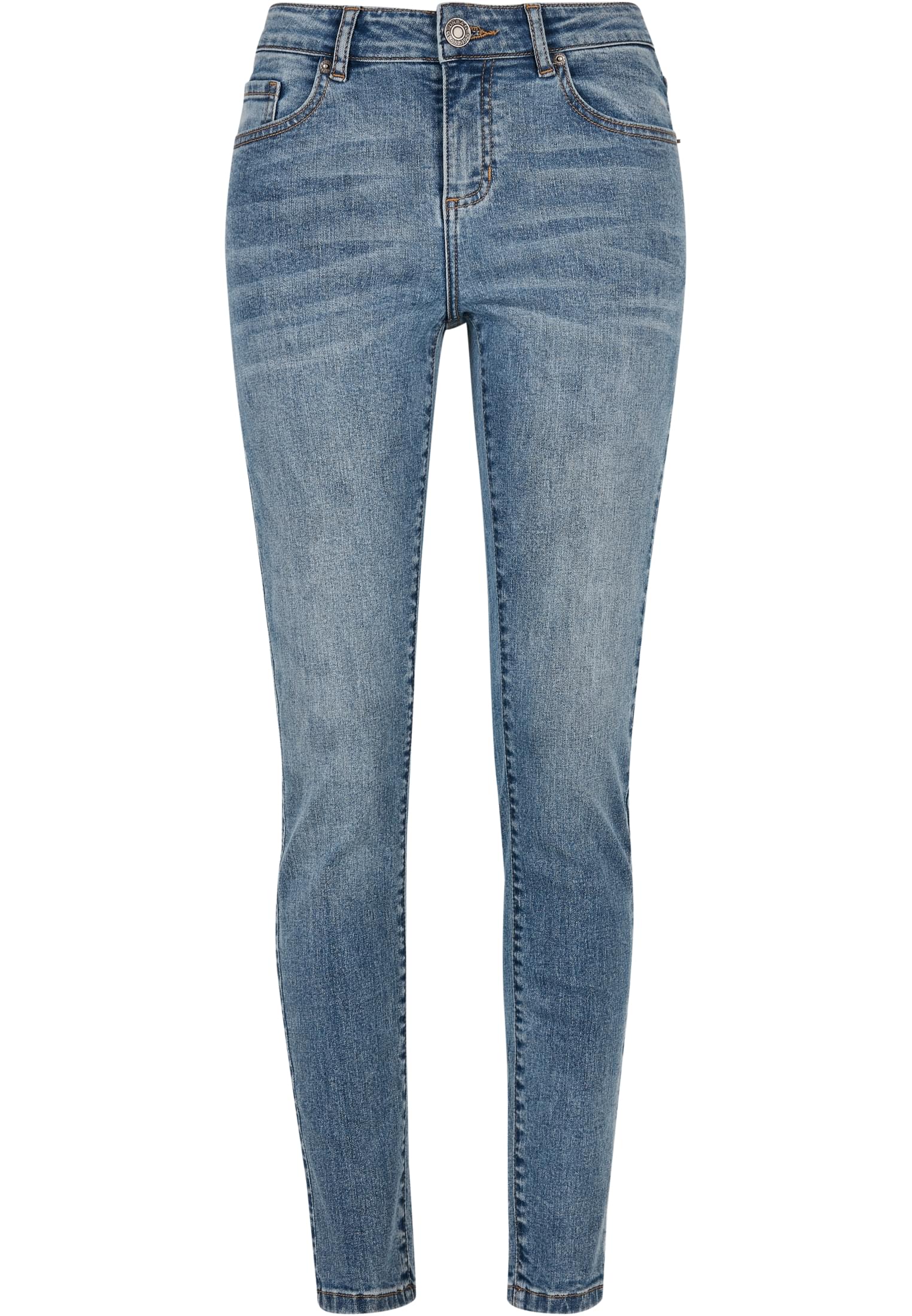 Urban Classics Jeans Mid Waist Skinny midstone washed