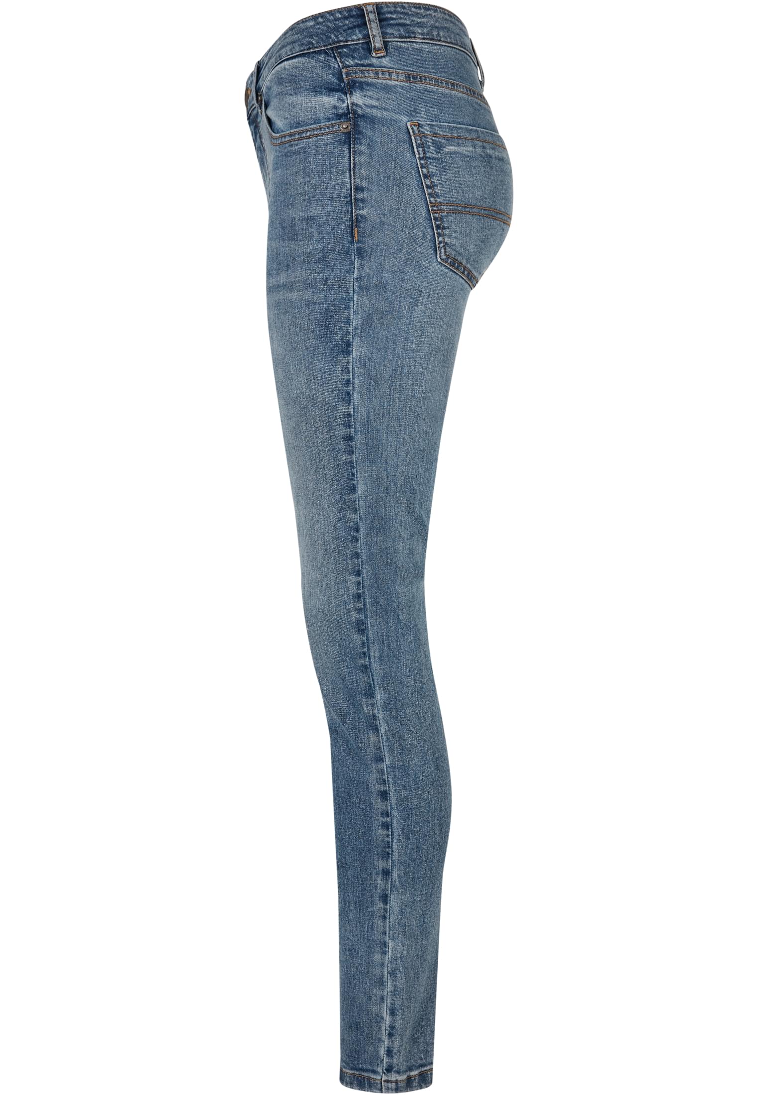 Urban Classics Jeans Mid Waist Skinny midstone washed