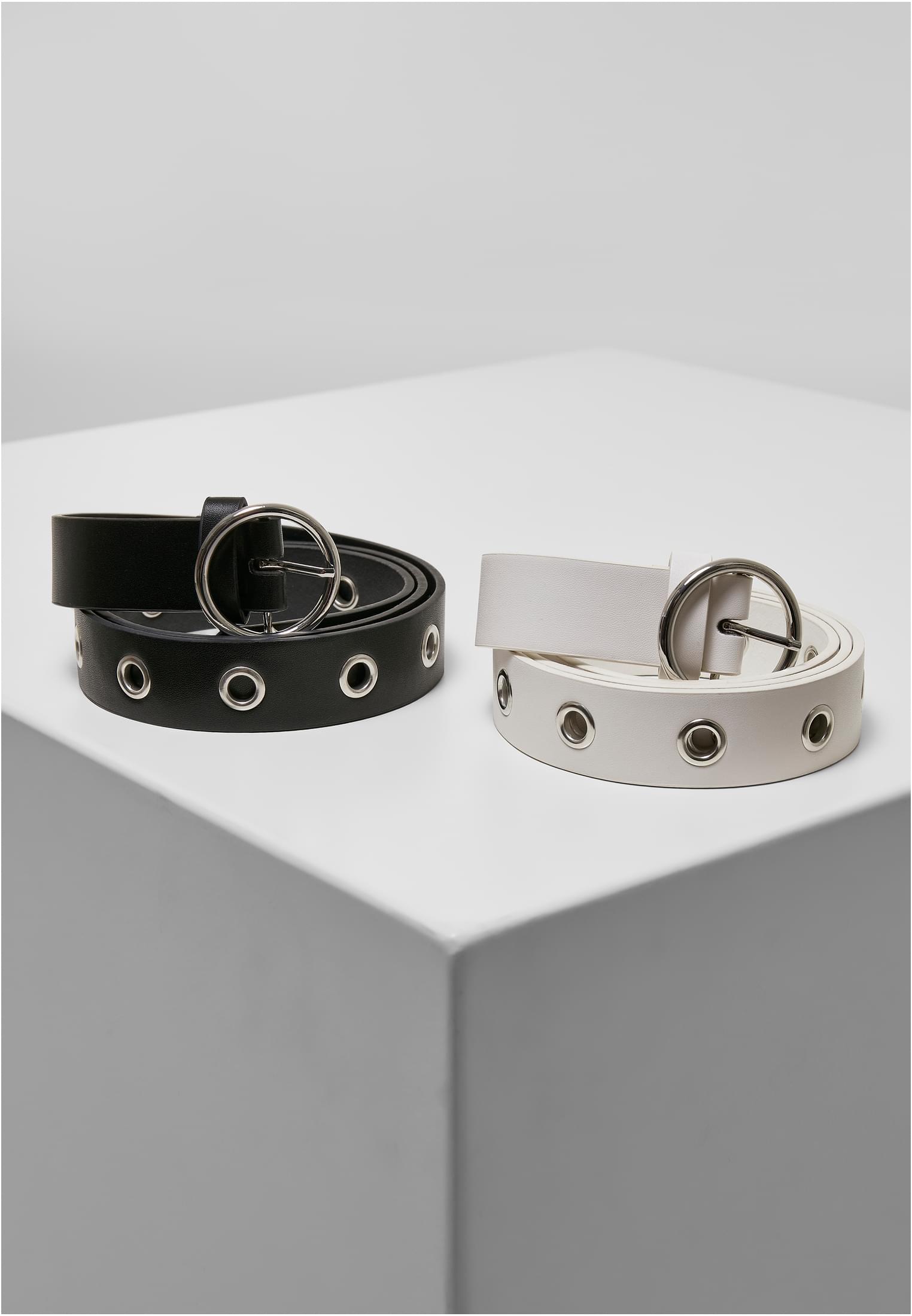 Synthetic Leather Eyelet Belt 2-Pack-TB5133