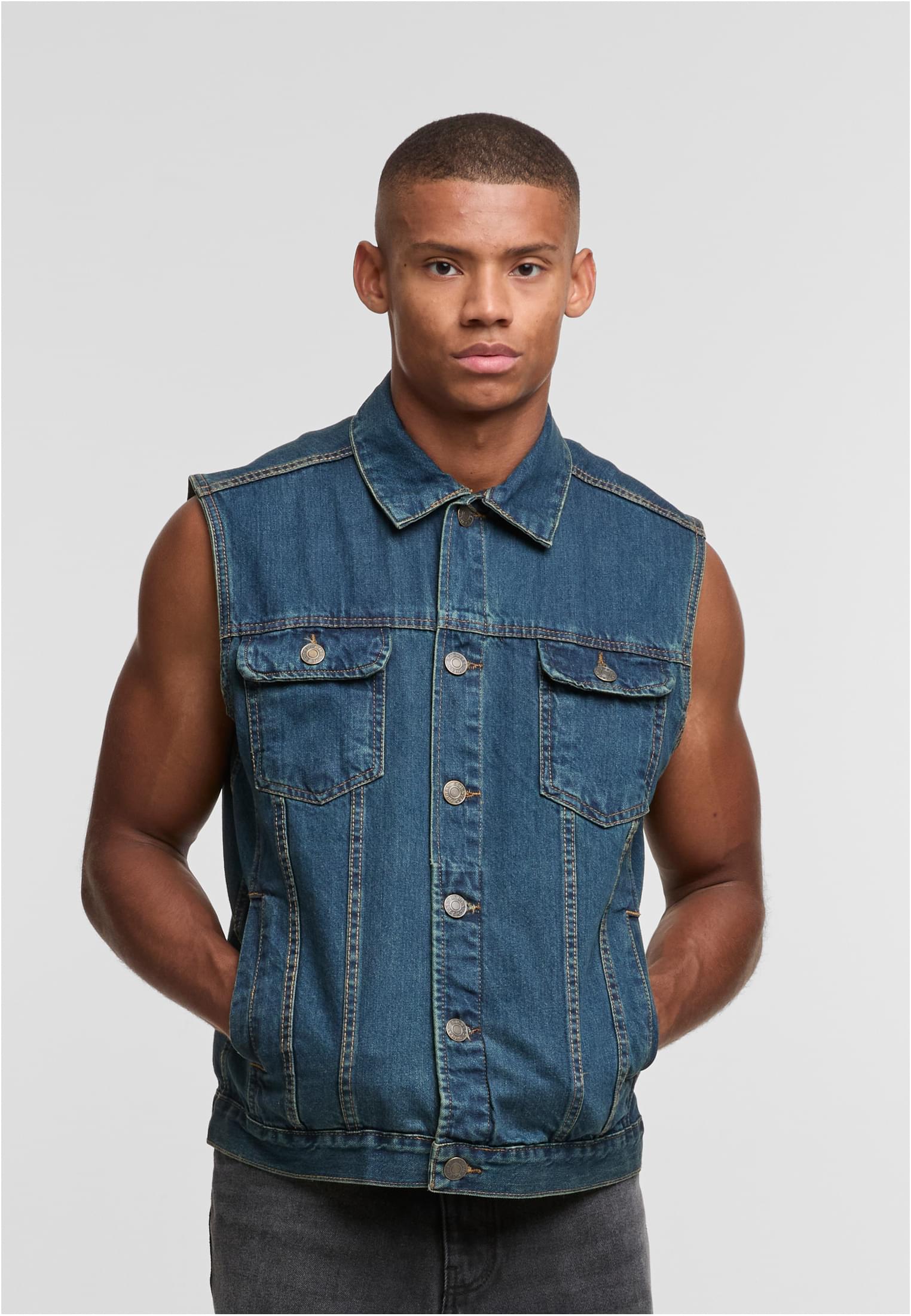 Urban Classics Gilet denimblue