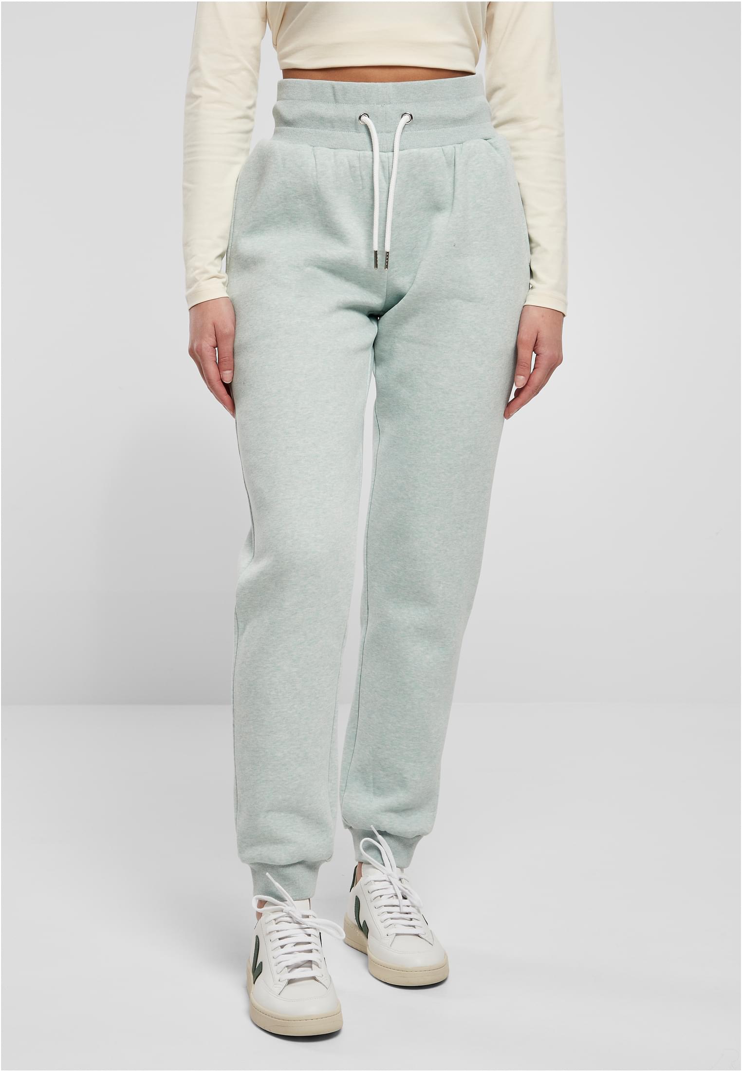 Urban Classics Pantaloni High Waist Color Sweat salvia