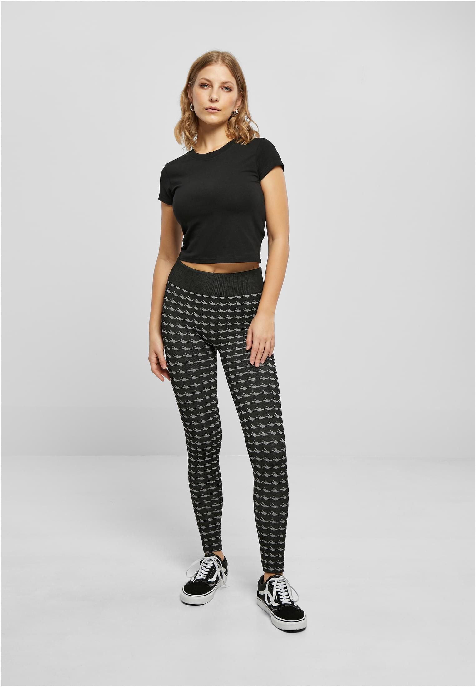 Urban Classics Leggings Seamless Heritage blackhoundstooth S/M