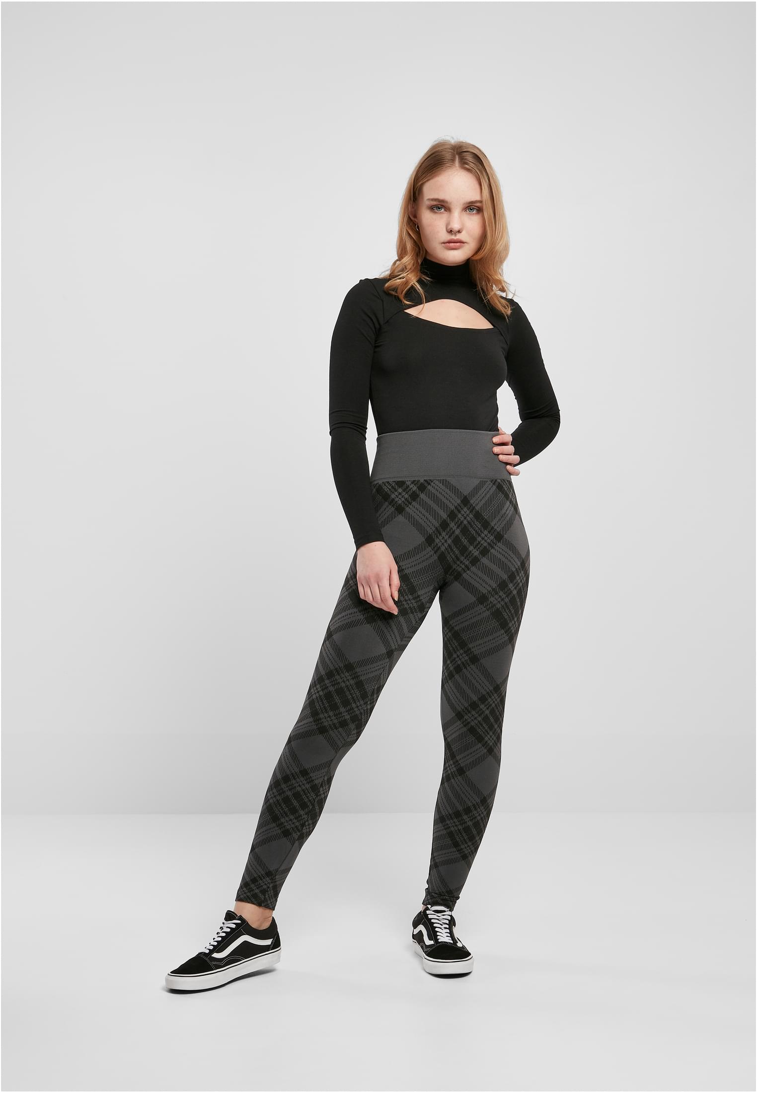 UC Ladies Leggings Seamless Heritage asphaltcheck S/M