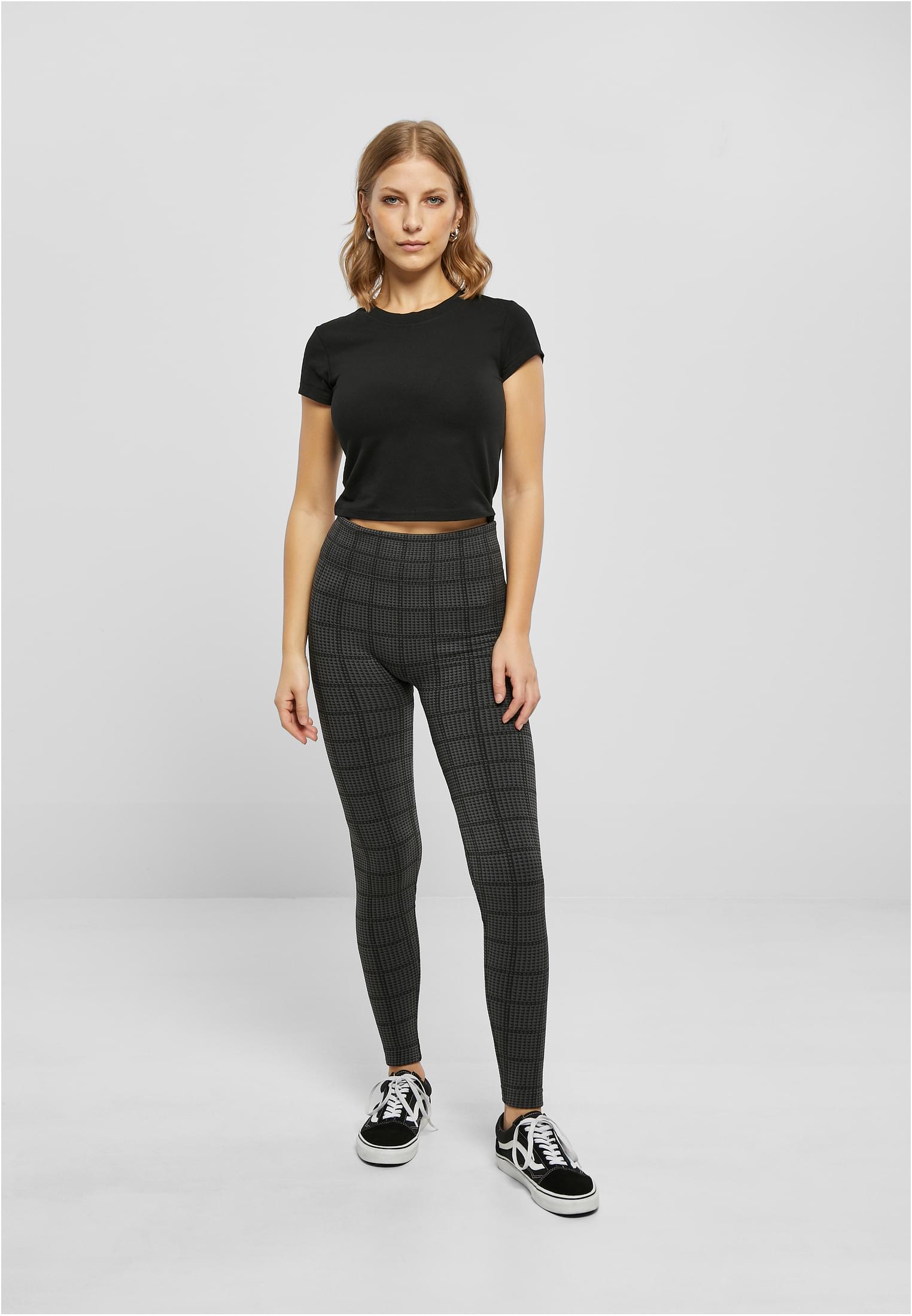 Urban Classics Leggings Seamless Heritage aspaltsquardcheck S/M