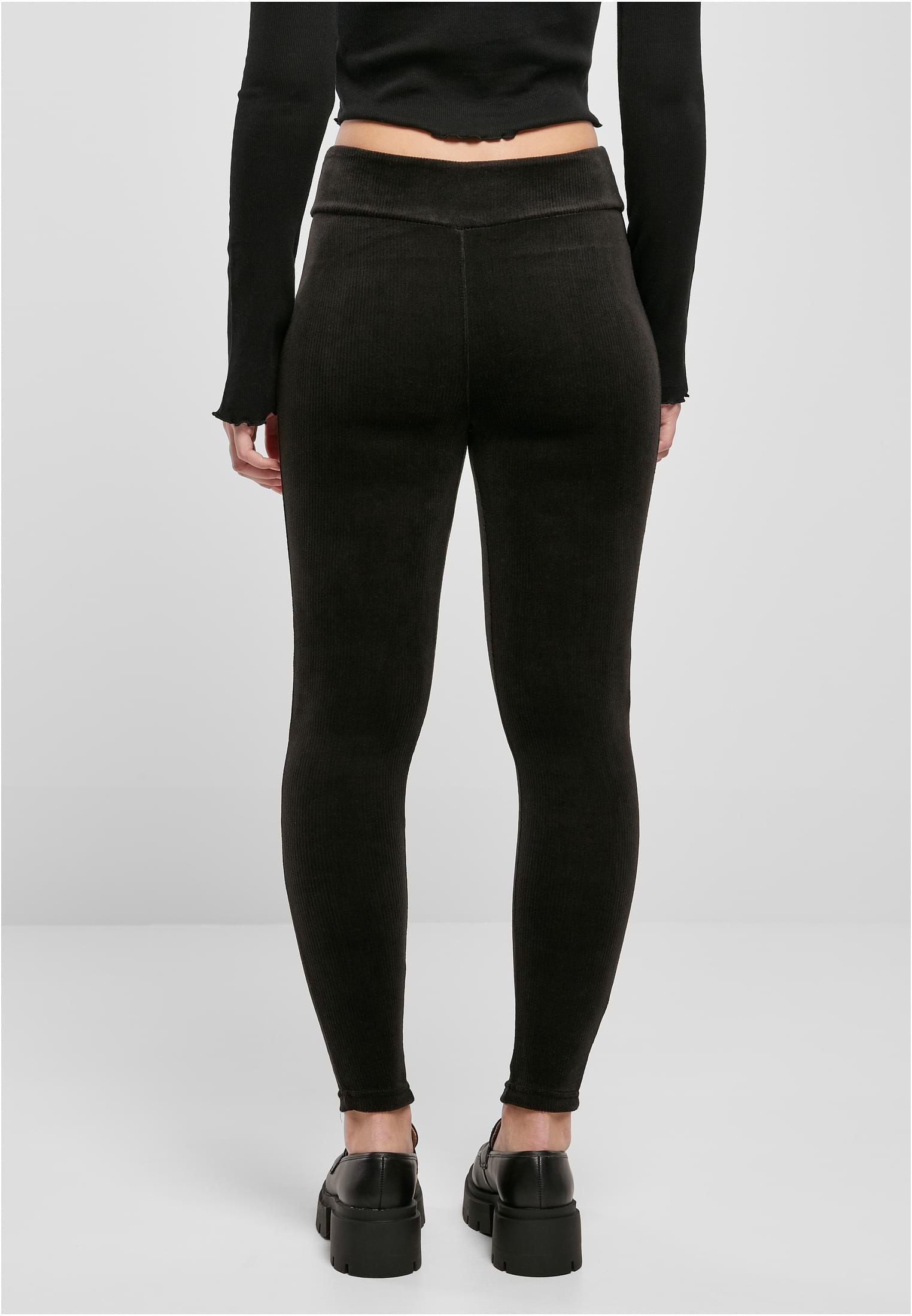 Urban Classics Leggings High Waist Rib Velvet