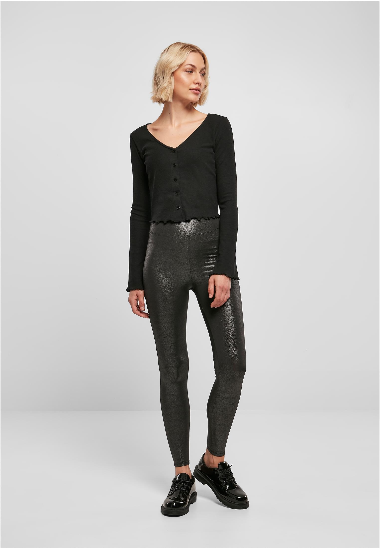 Spanx Faux Leather Leggings, Black at John Lewis & Partners