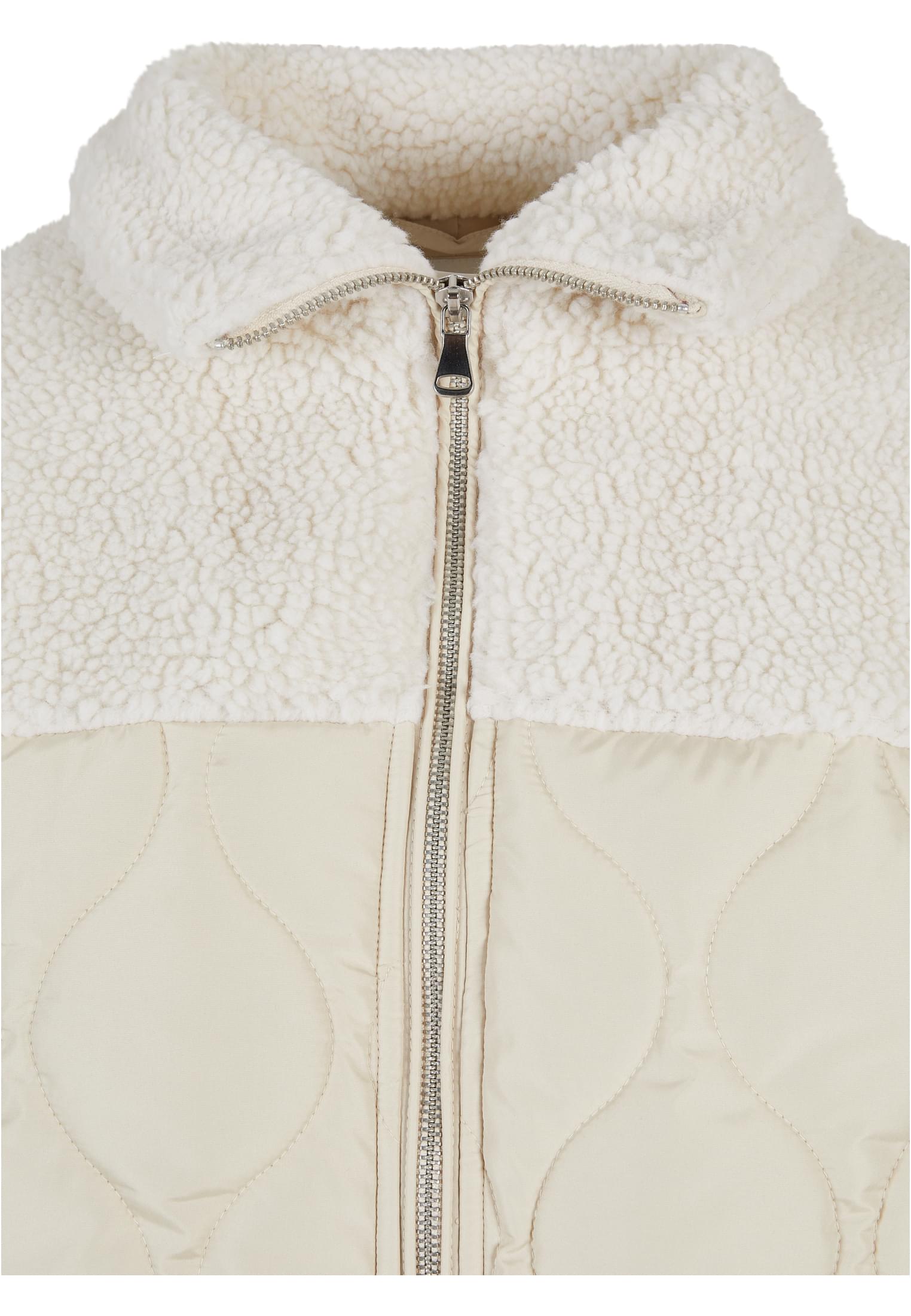 UC Ladies Cappotto Oversized Sherpa Quilted softseagrass/whitesand