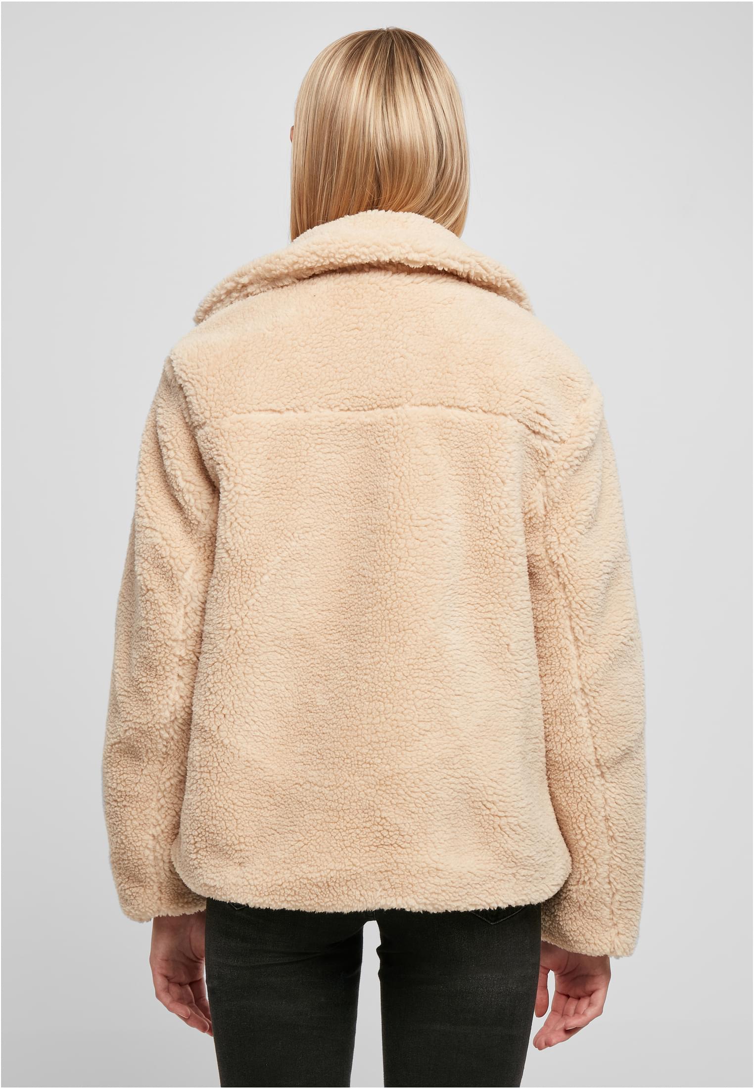 Urban Classics Giacca Sherpa Biker unionbeige