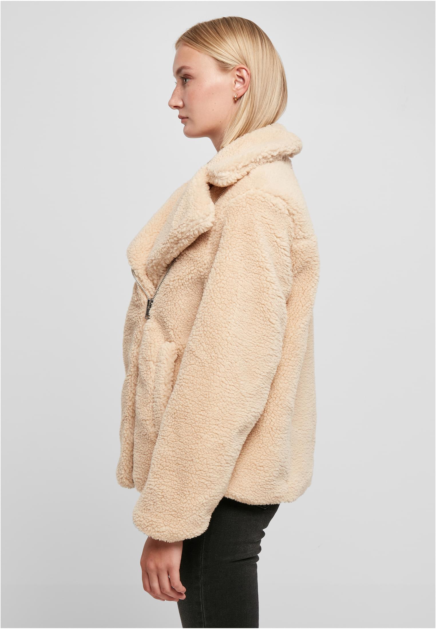 Urban Classics Giacca Sherpa Biker unionbeige