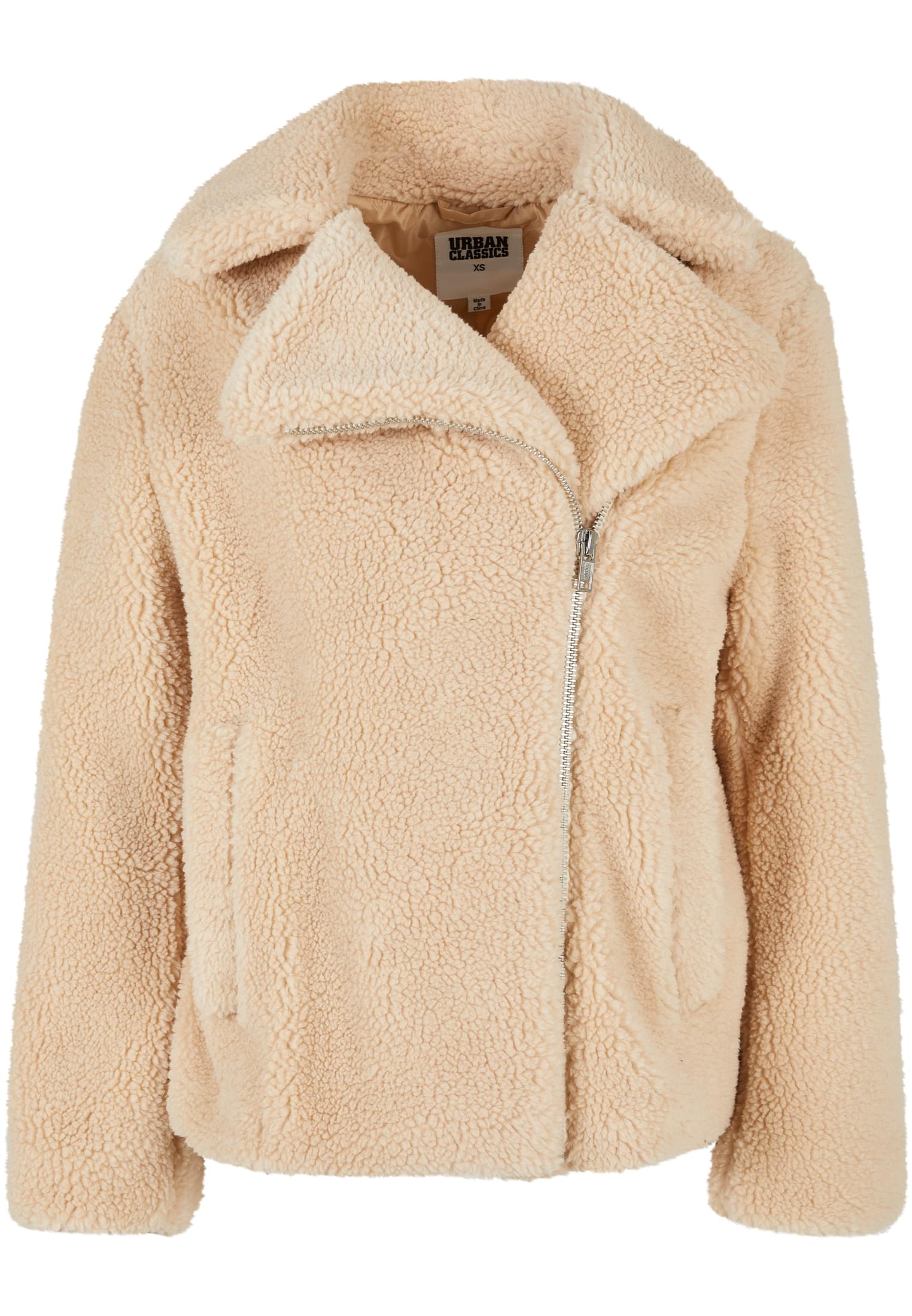 Urban Classics Giacca Sherpa Biker unionbeige