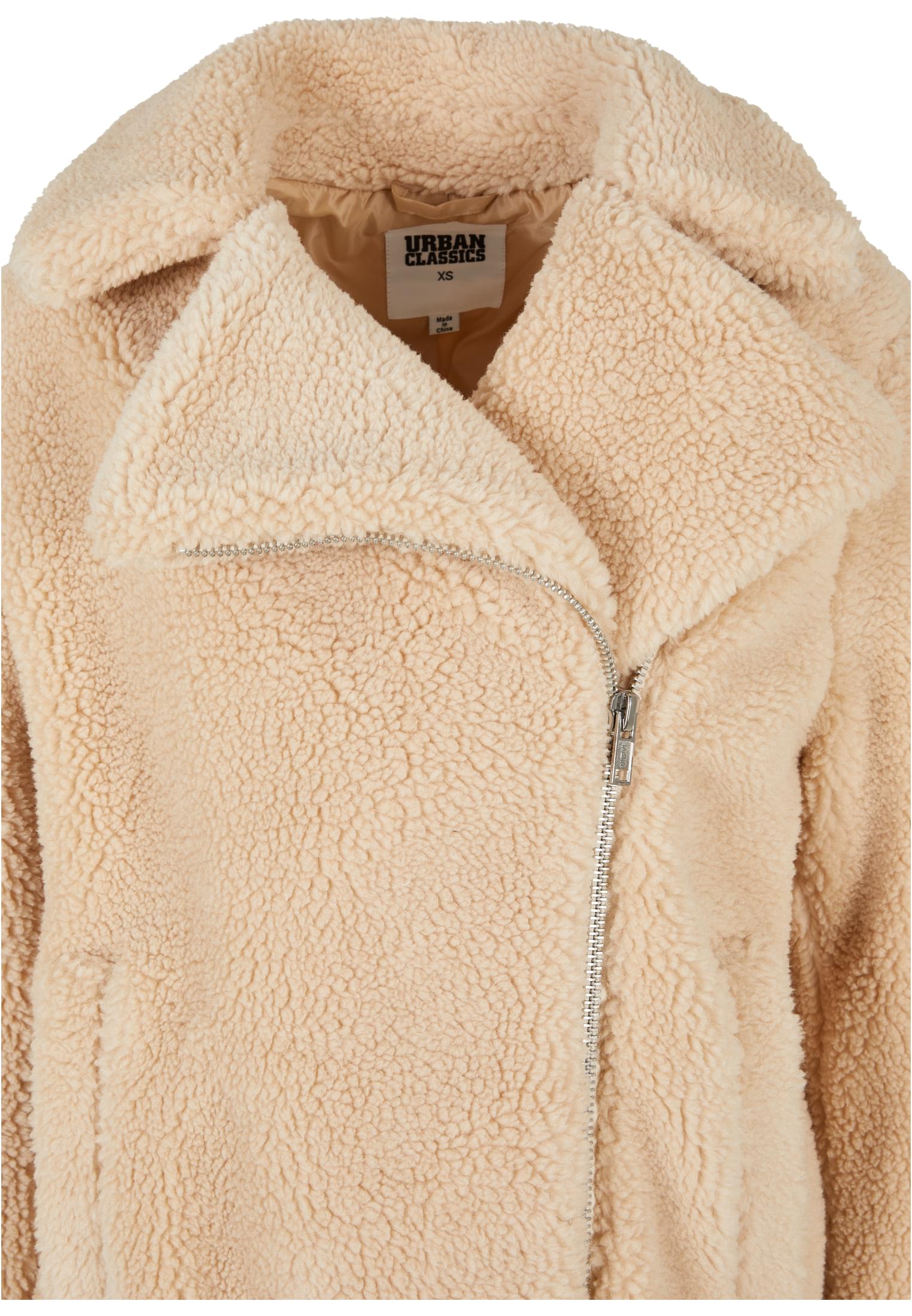 Urban Classics Giacca Sherpa Biker unionbeige