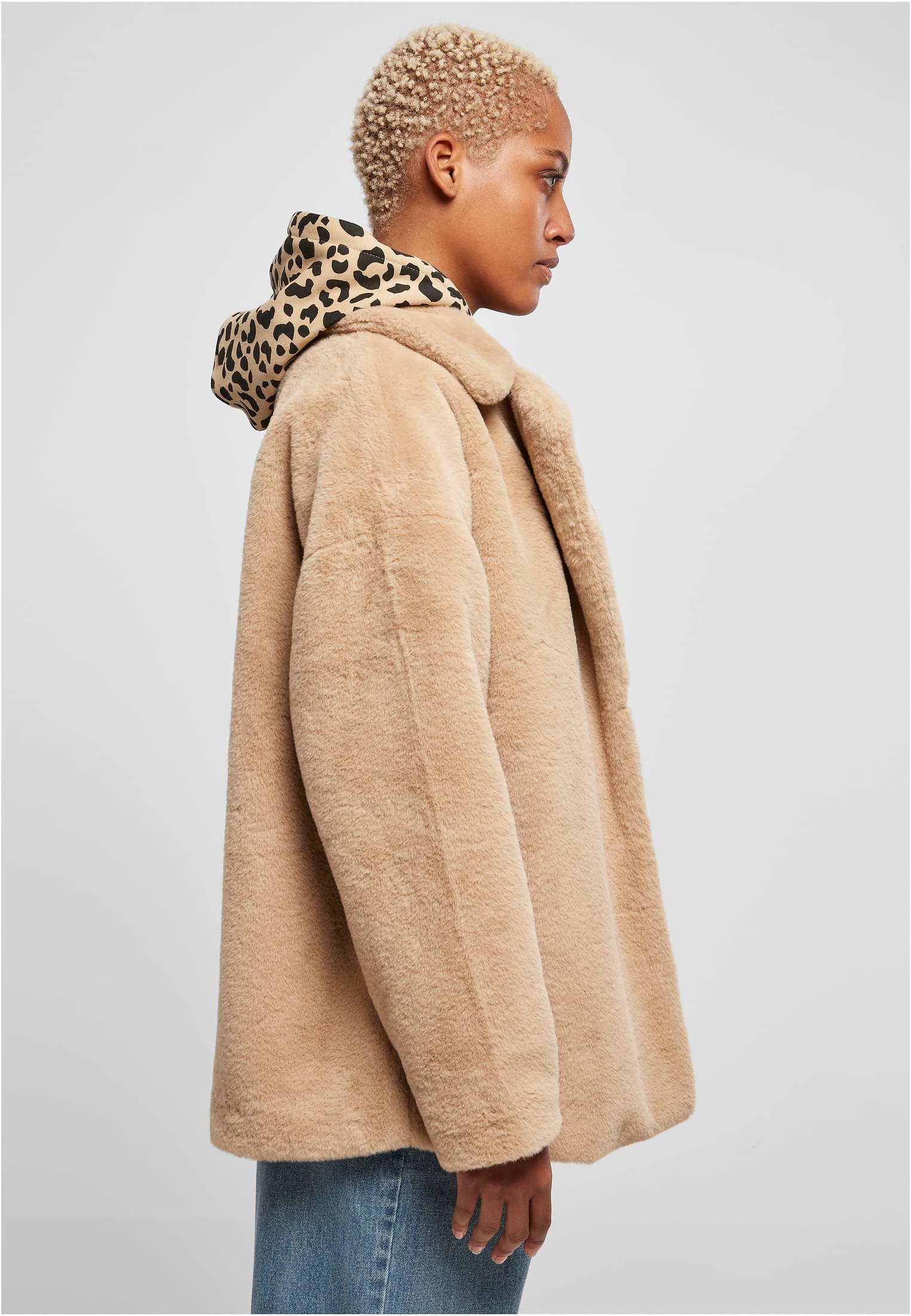 Urban Classics Giacca Lapel Teddy unionbeige