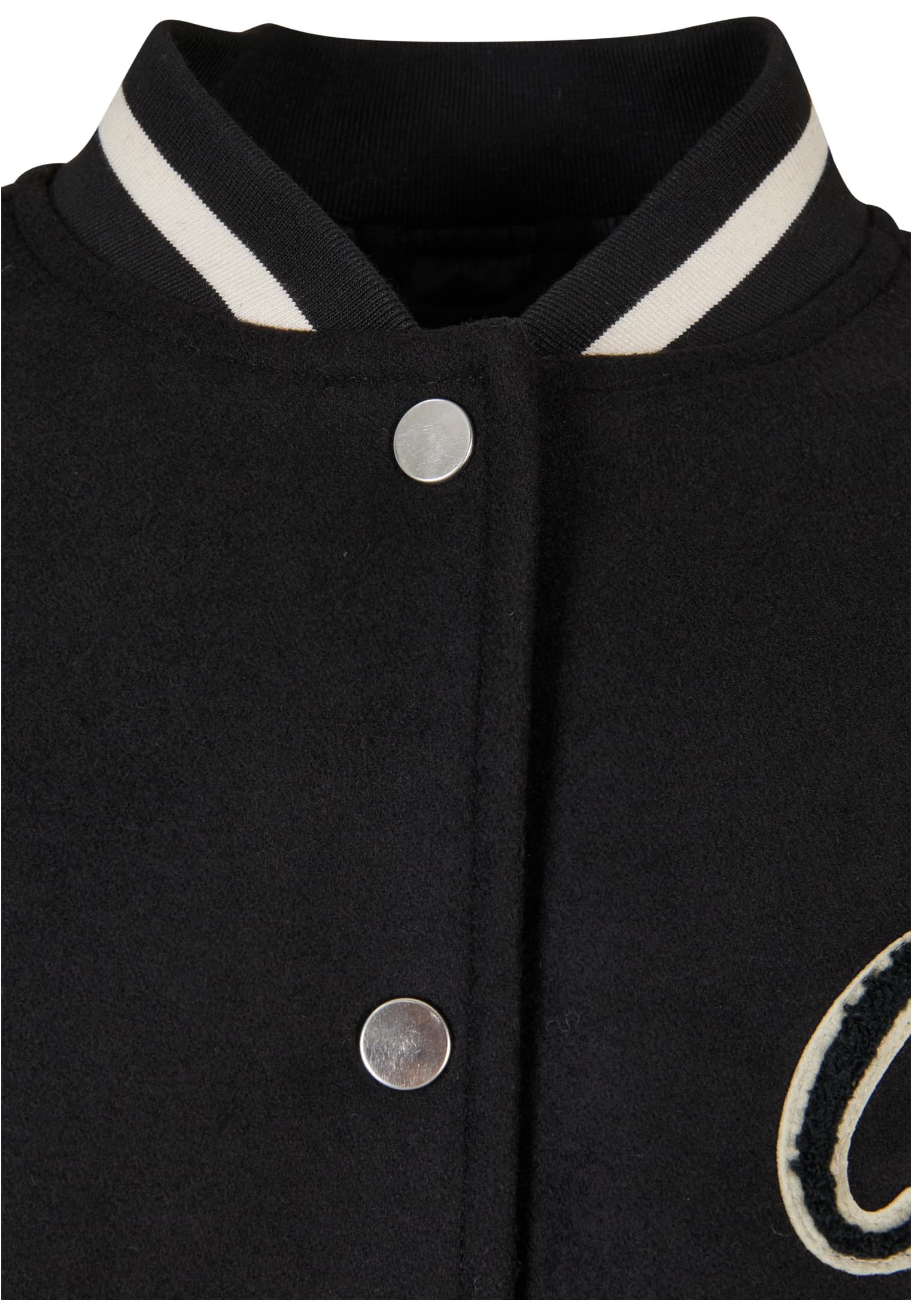 Urban Classics Giacca Oversized Big College black/palewhite