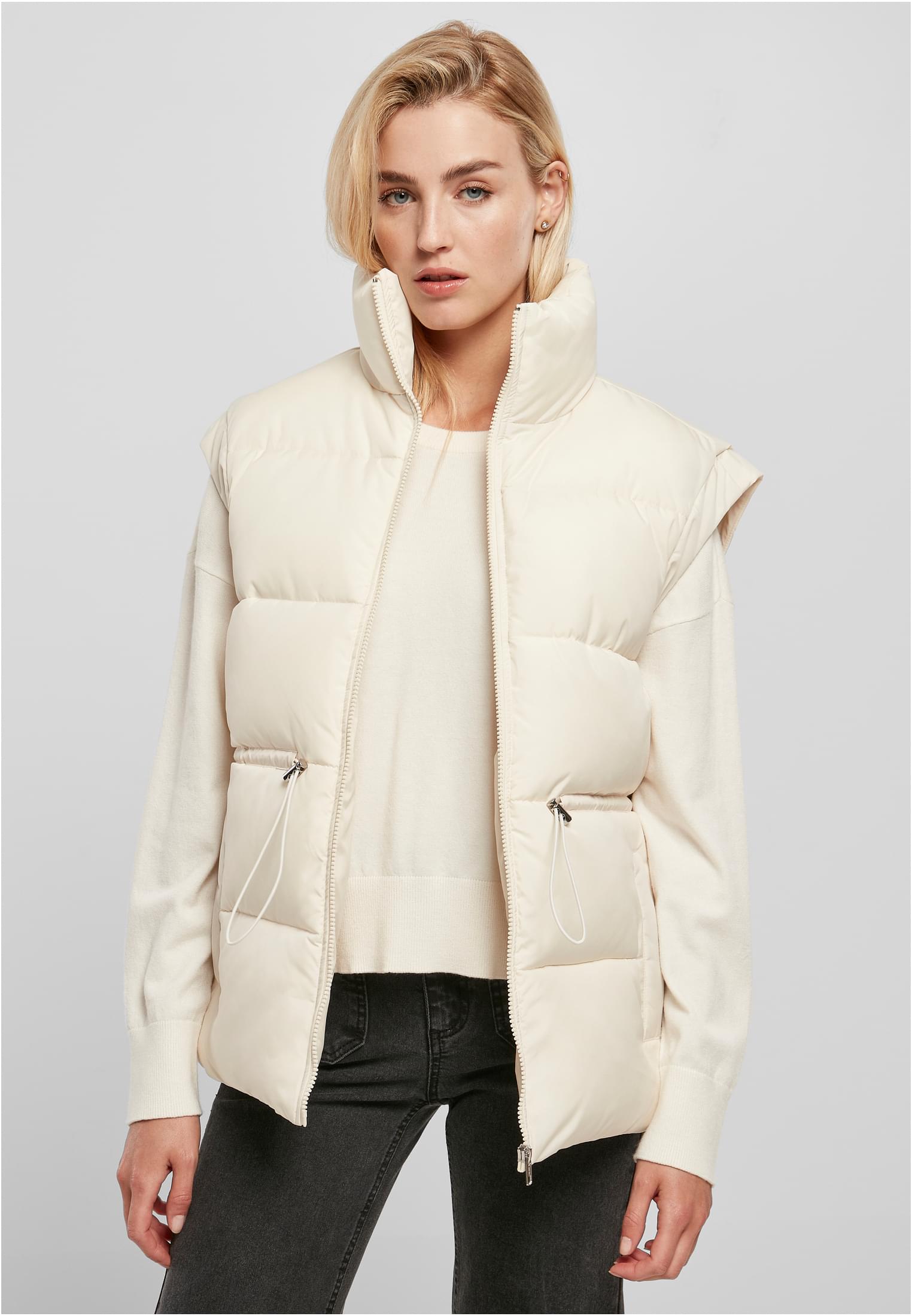 UC Ladies Gilet Waisted whitesand