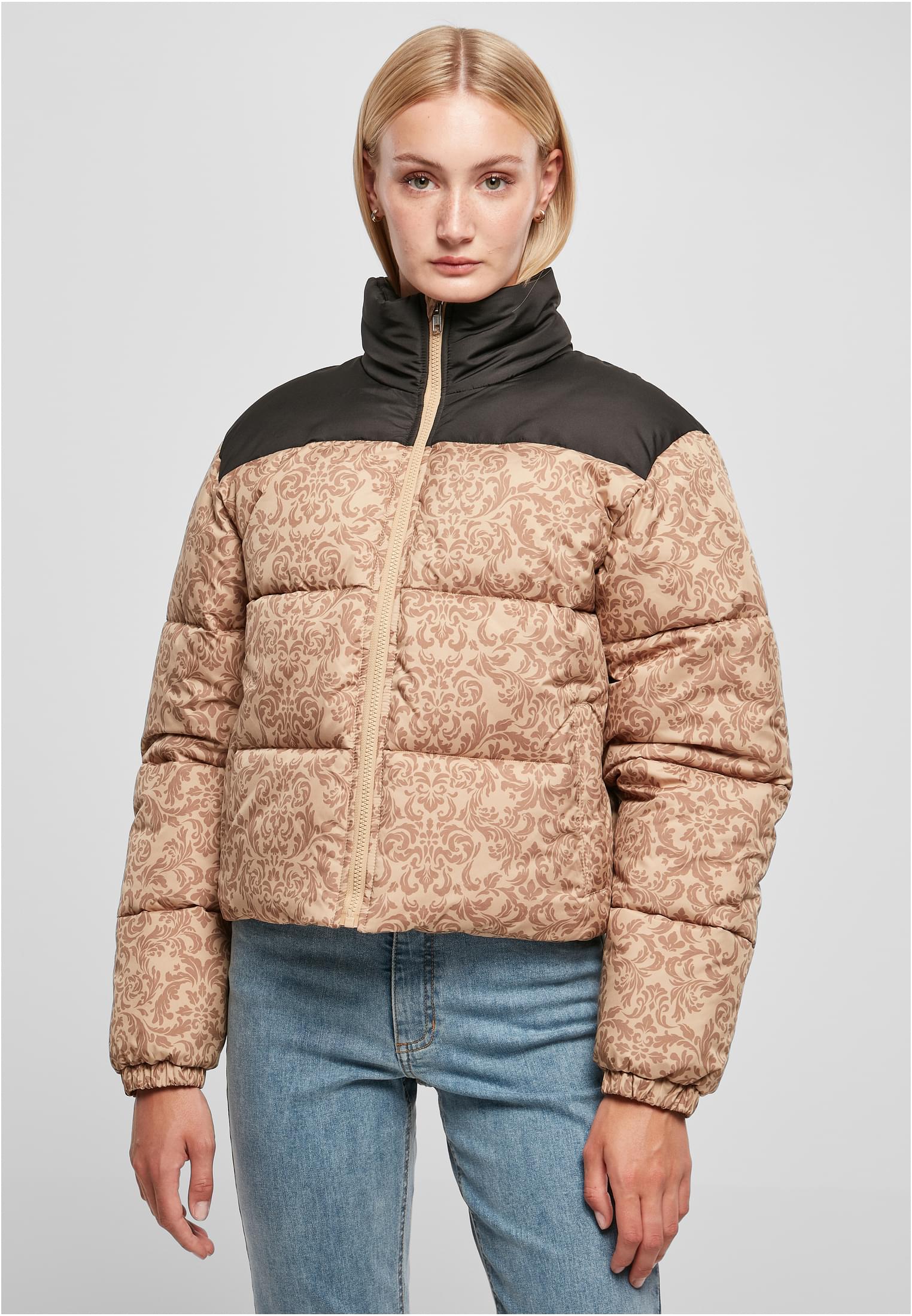 Urban Classics Giacca AOP Retro unionbeigedamast