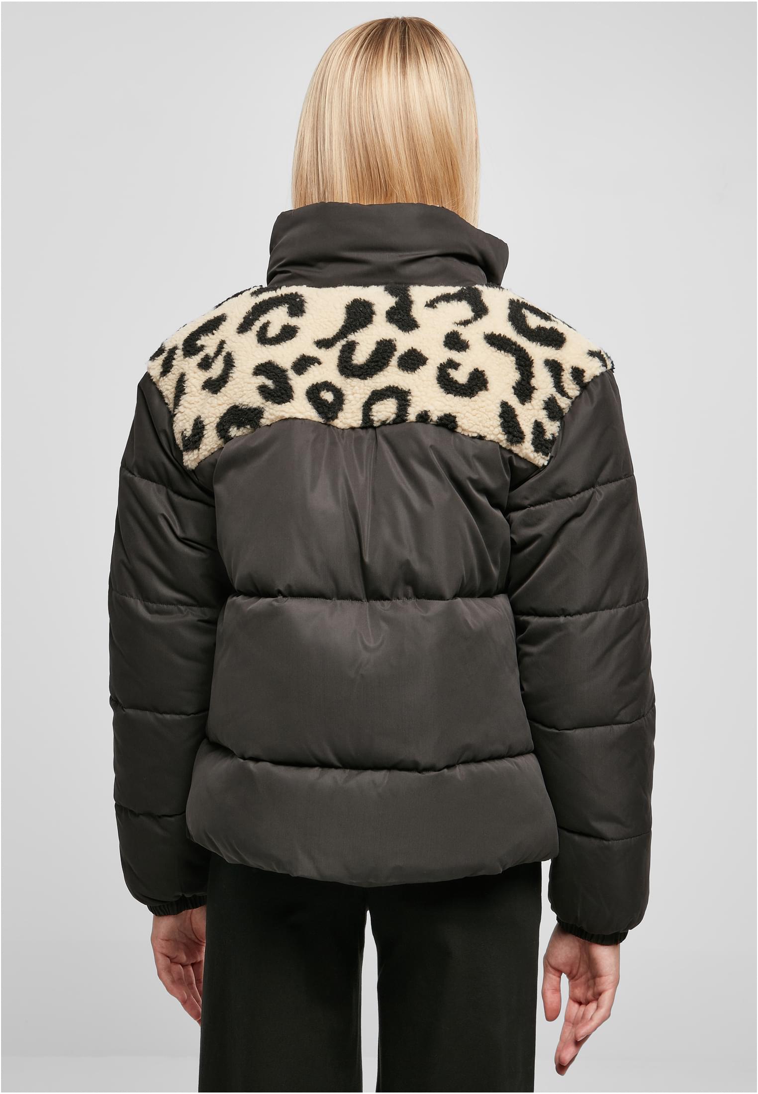 Urban Classics Giacca AOP Sherpa Mixed black/sandleo