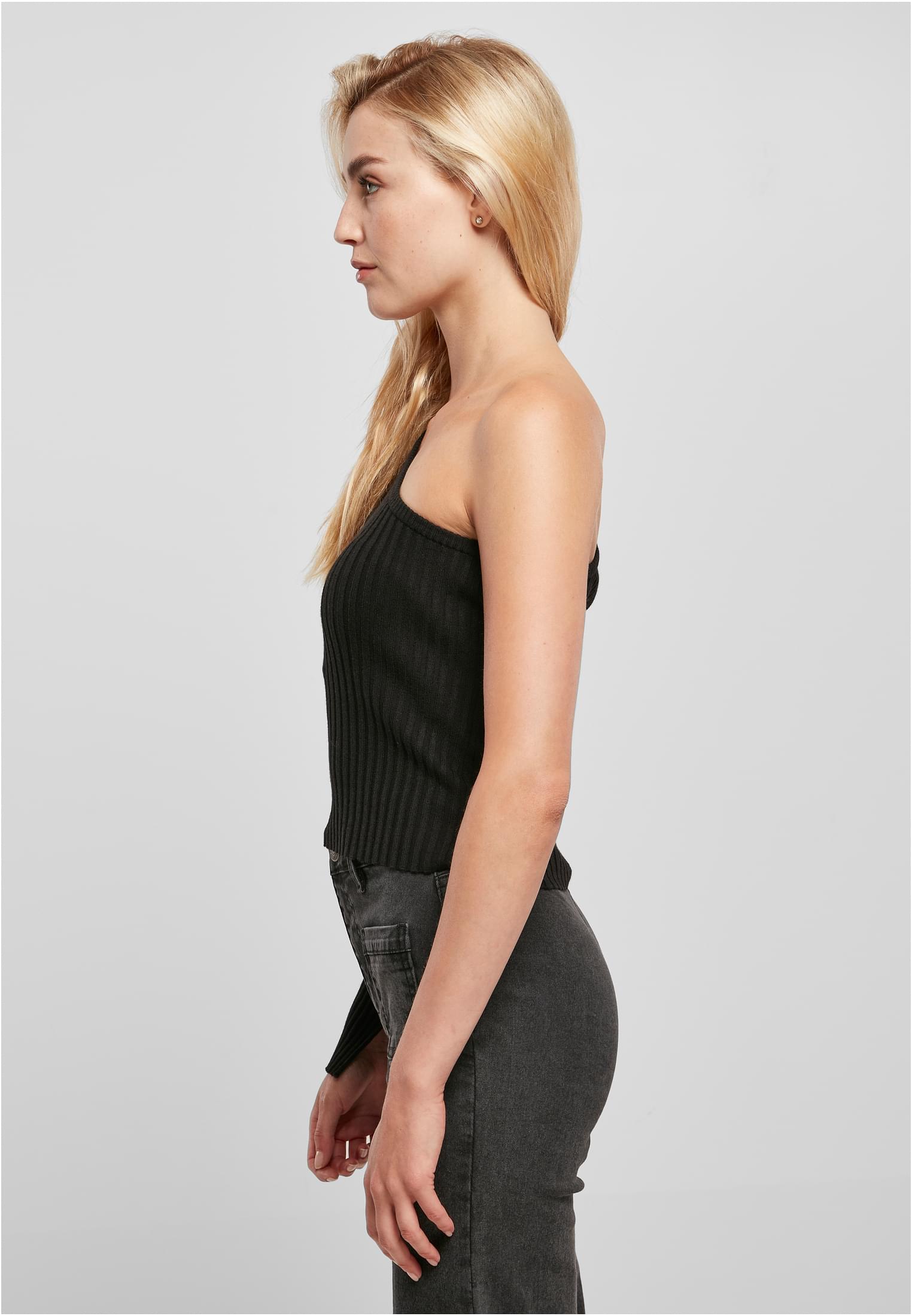 Urban Classics Maglione Short Rib Knit One Sleeve