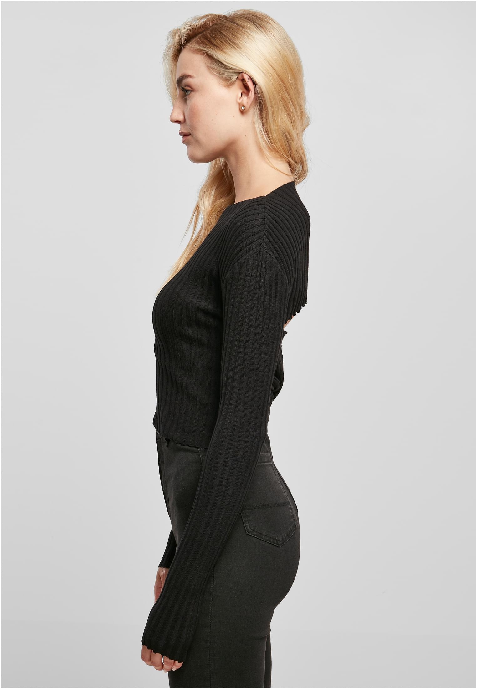 Urban Classics Maglione Short Rib Knit Twisted Back