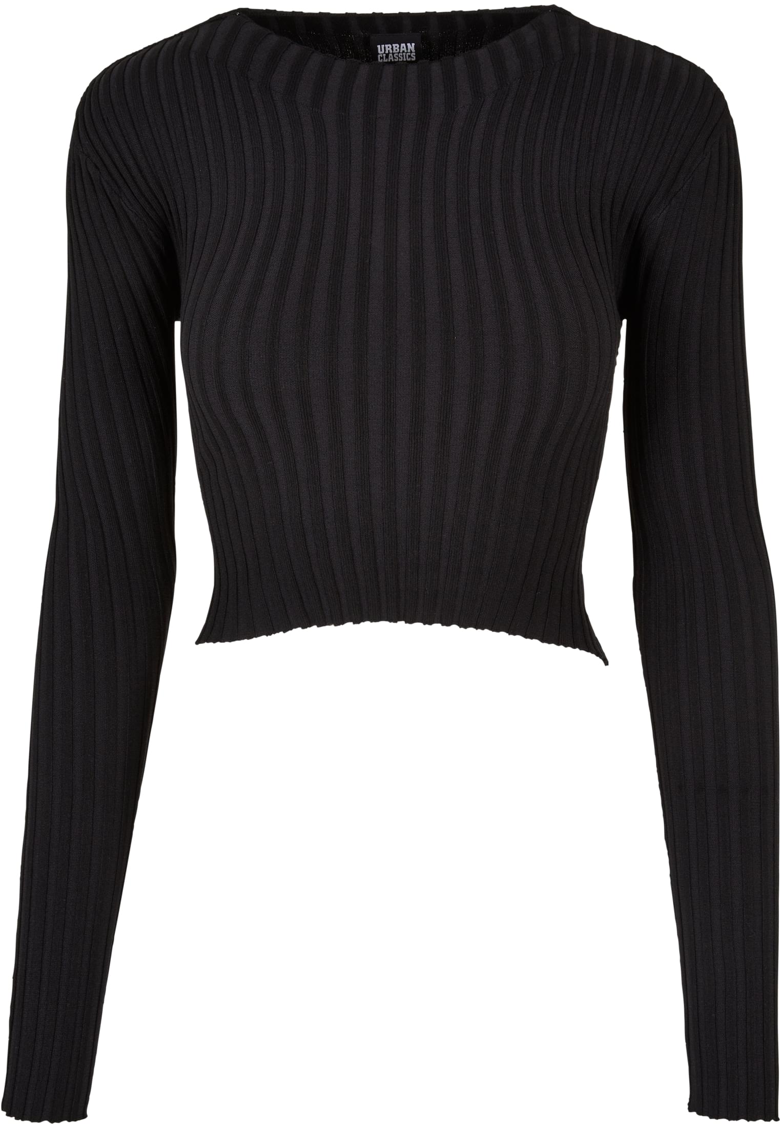 Urban Classics Maglione Short Rib Knit Twisted Back