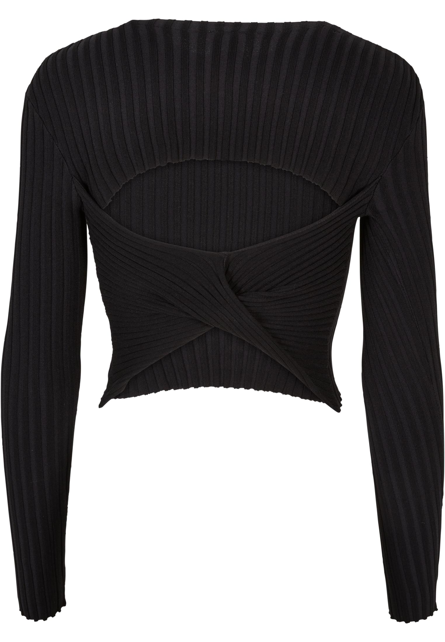 Urban Classics Maglione Short Rib Knit Twisted Back