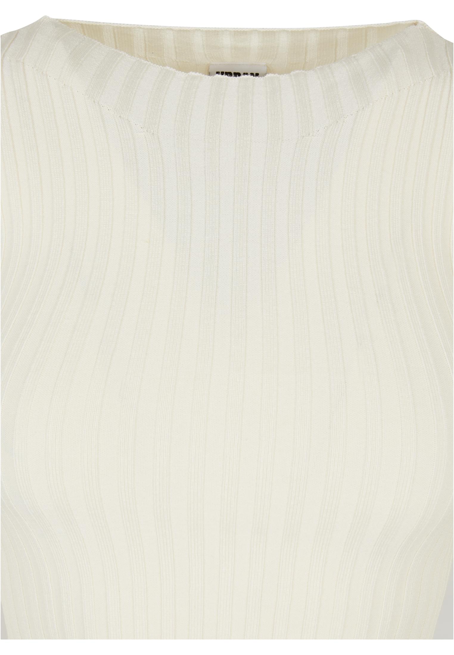Urban Classics Maglione Short Rib Knit Twisted Back whitesand