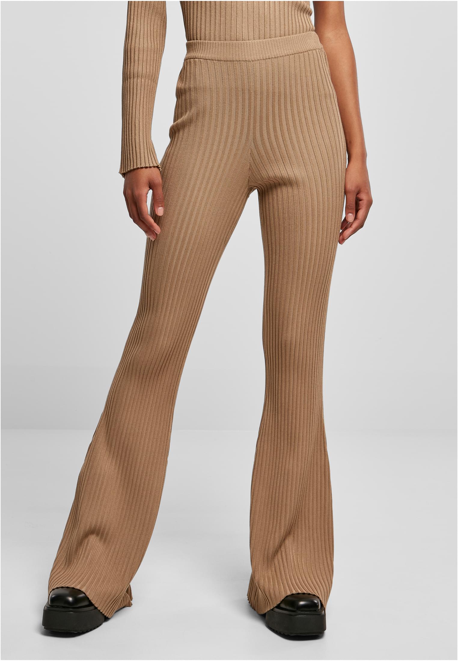 Urban Classics Leggings Flared Rib Knit unionbeige