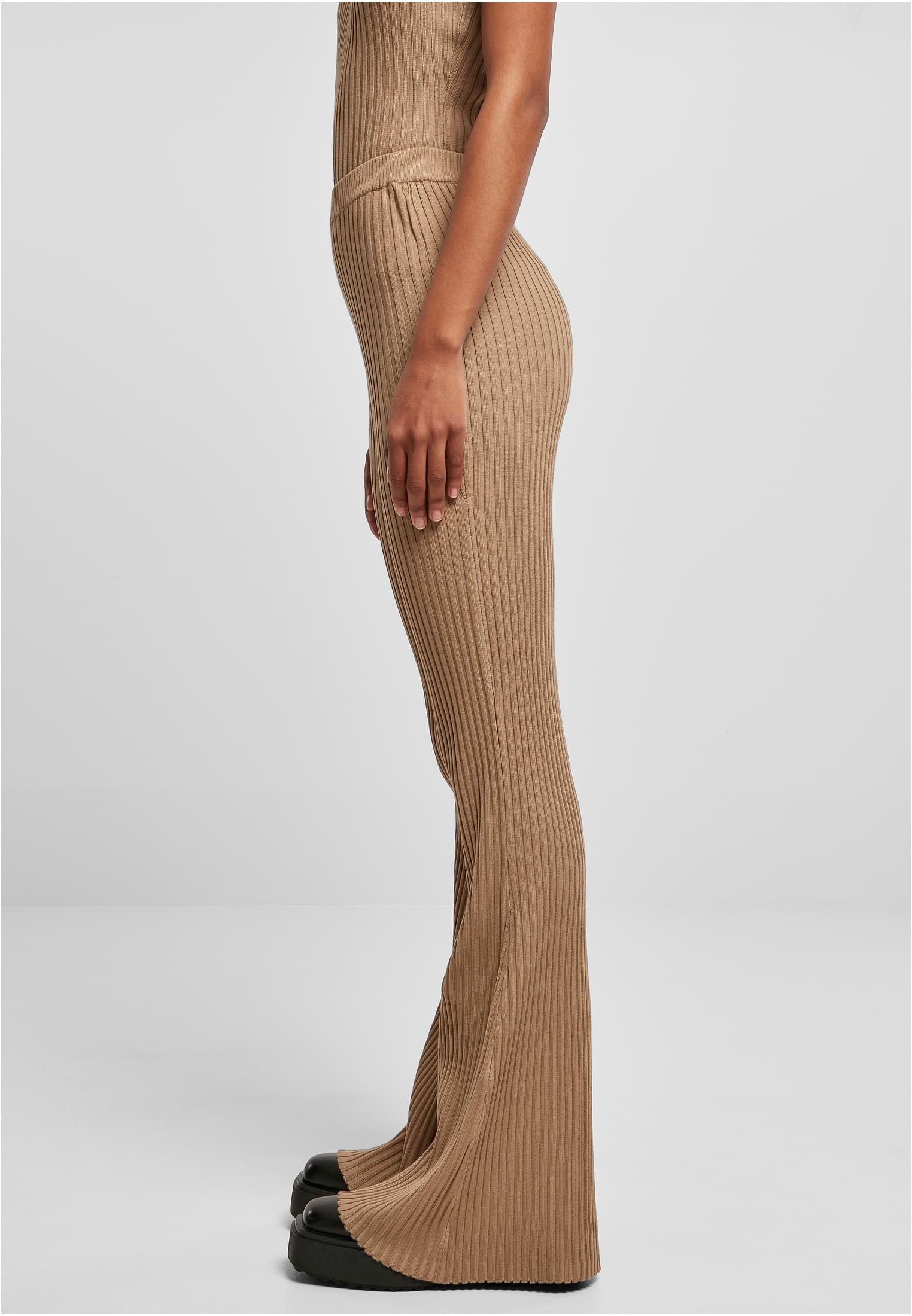 Urban Classics Leggings Flared Rib Knit unionbeige