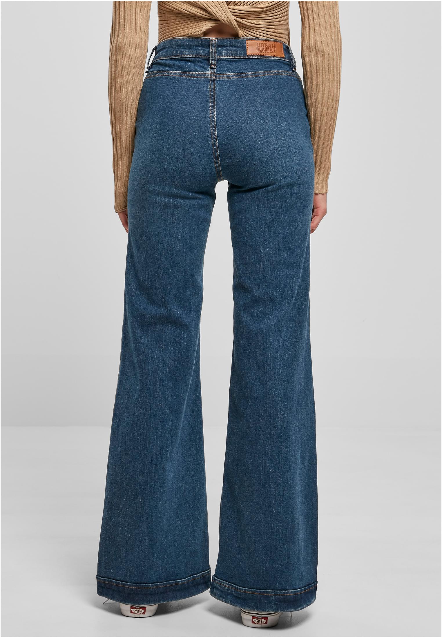 UC Ladies Pantaloni Vintage Flared deepblue washed