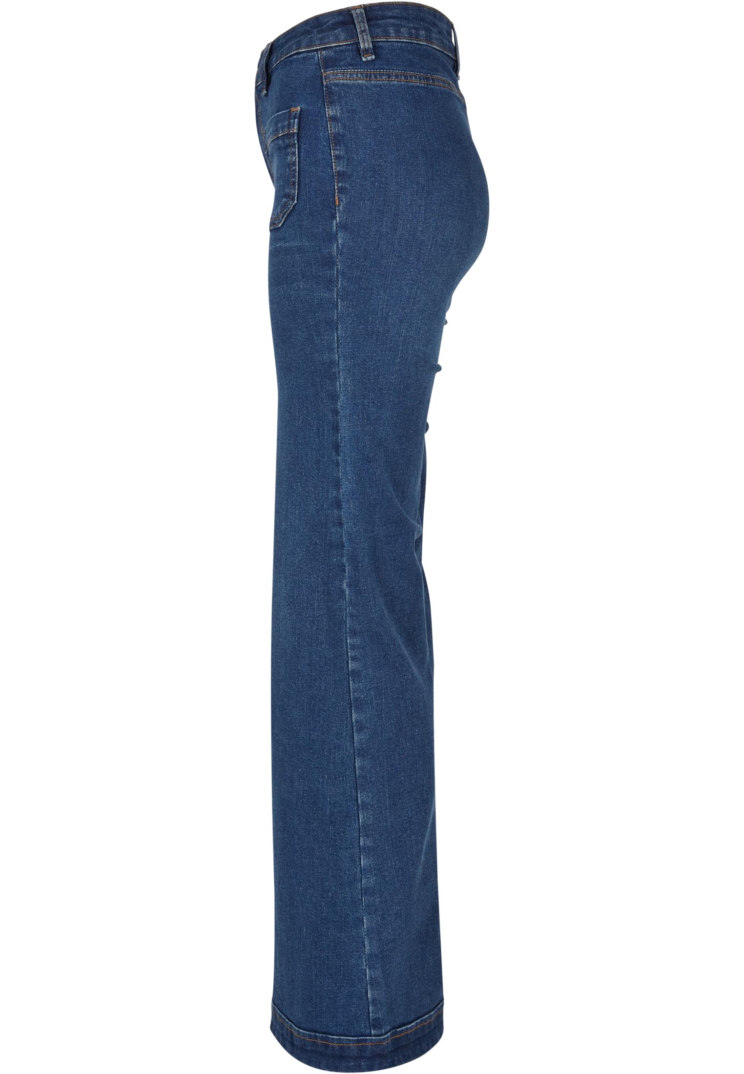 UC Ladies Pantaloni Vintage Flared deepblue washed