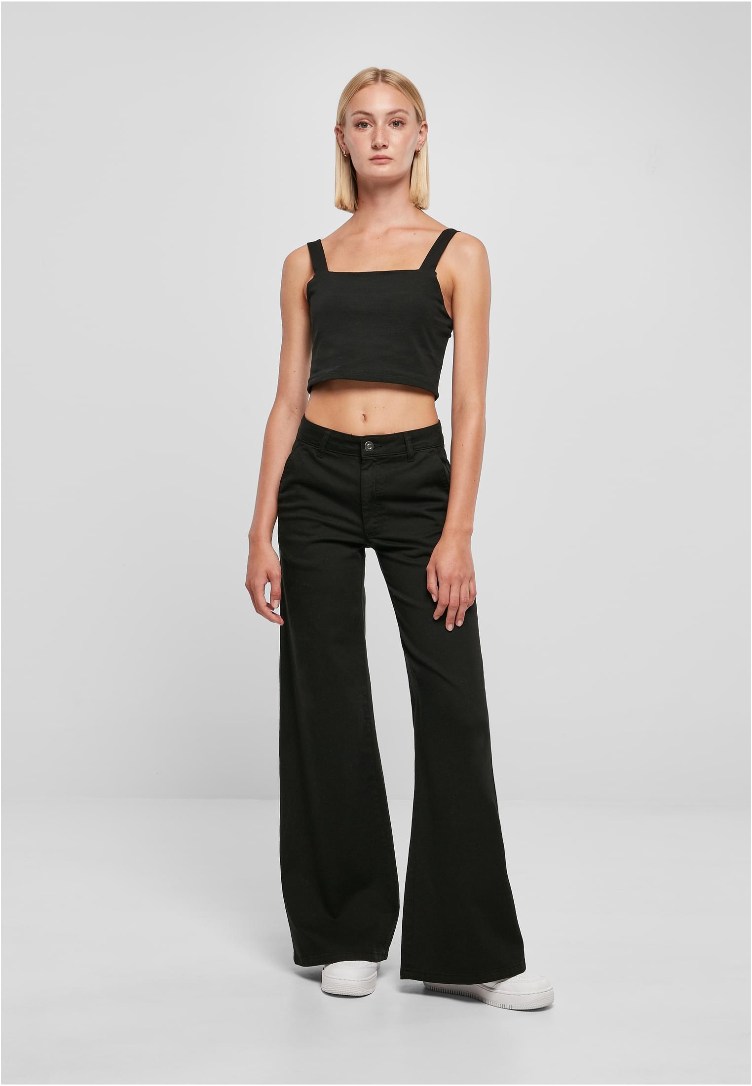 Urban Classics Pantaloni High Waist Wide Leg Chino