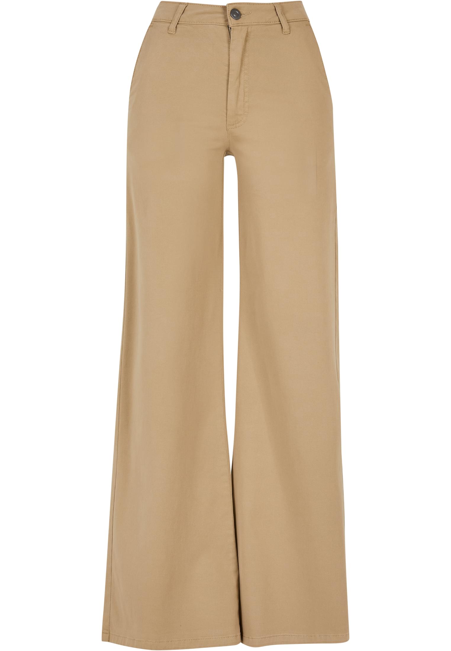 UC Ladies Pantaloni High Waist Wide Leg Chino unionbeige