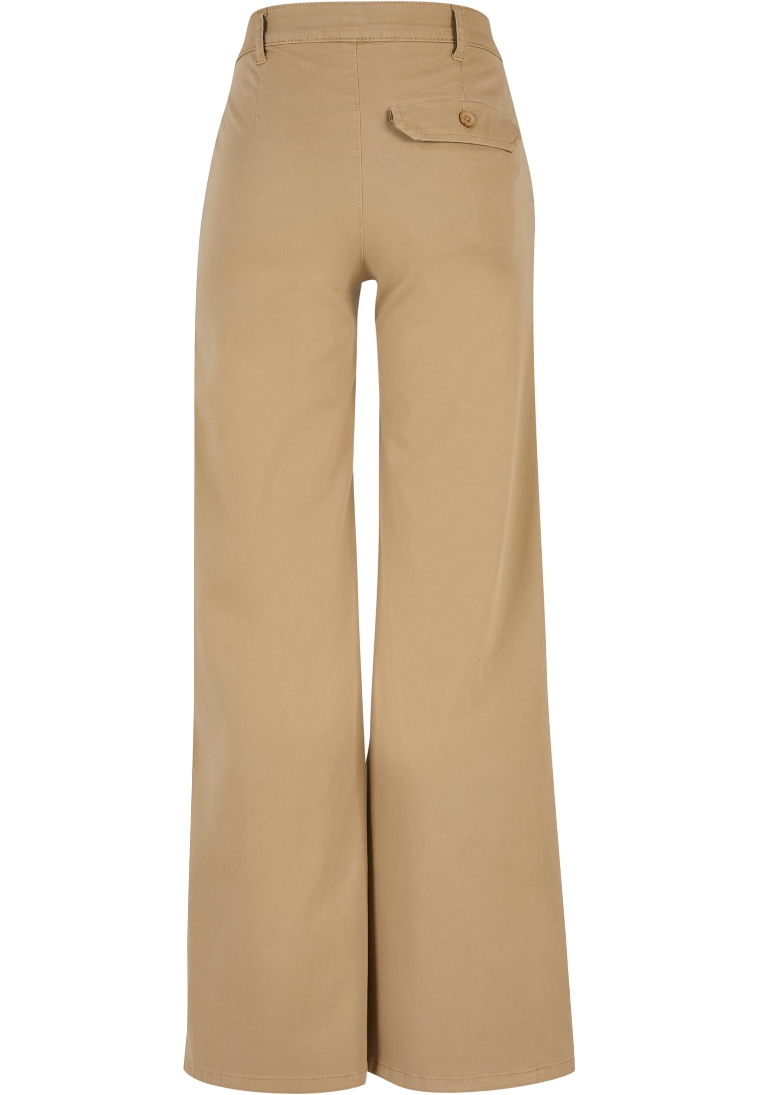UC Ladies Pantaloni High Waist Wide Leg Chino unionbeige
