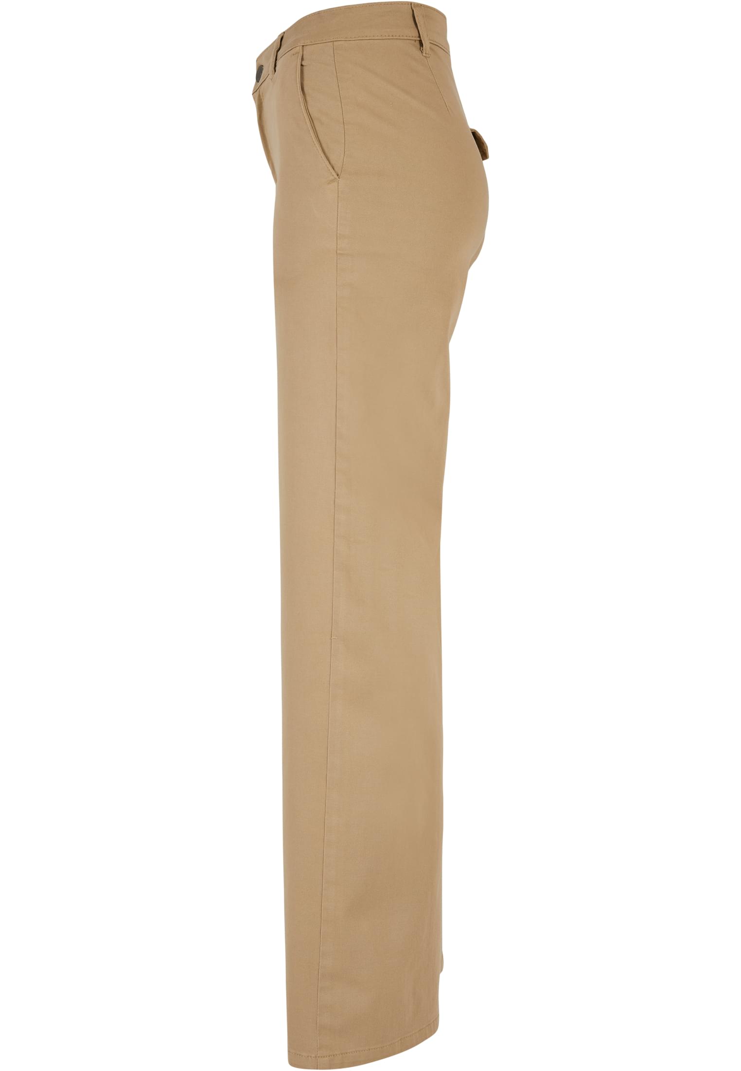 UC Ladies Pantaloni High Waist Wide Leg Chino unionbeige