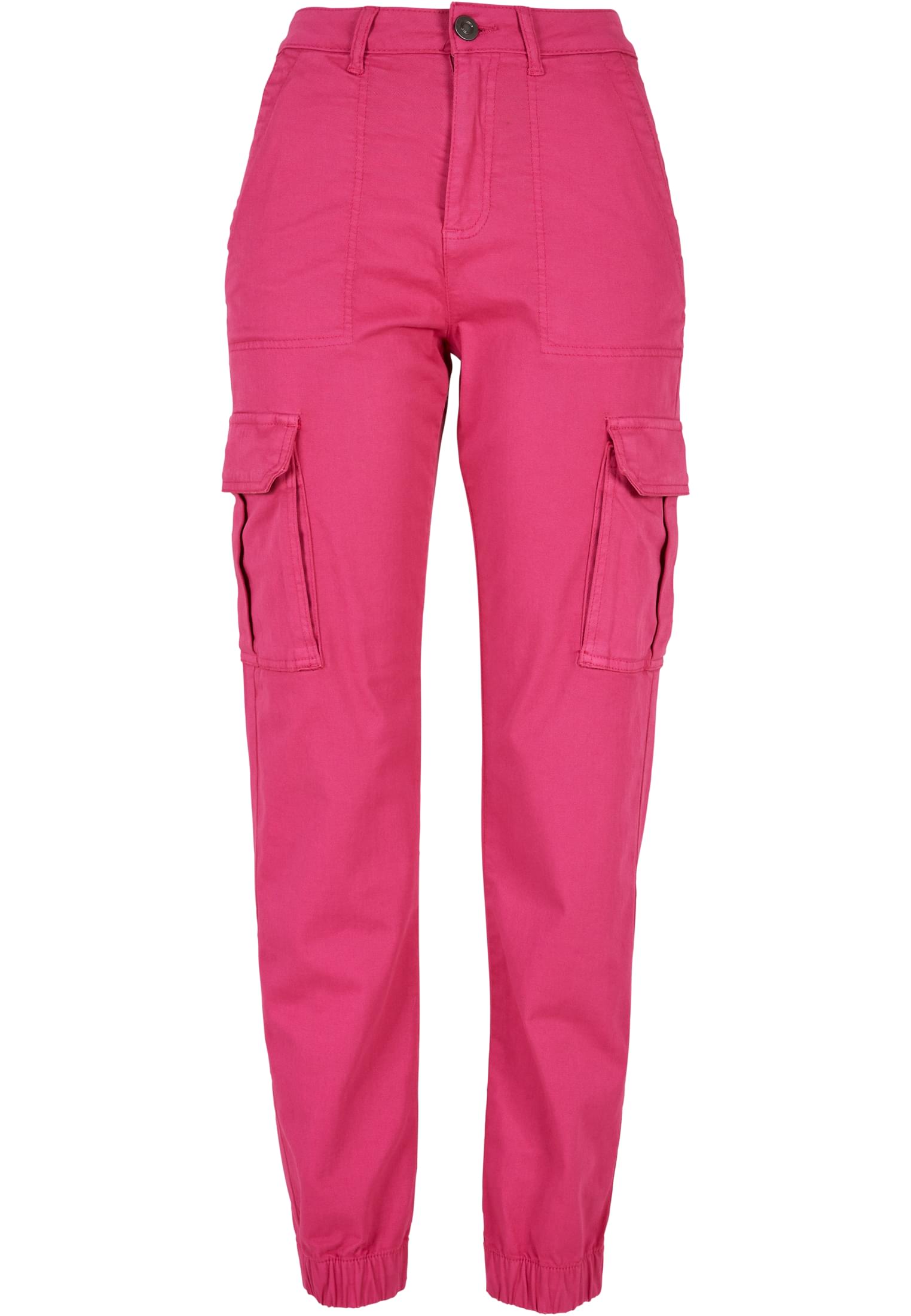 Urban Classics Pantaloni Cotton Twill Utility hibiskus