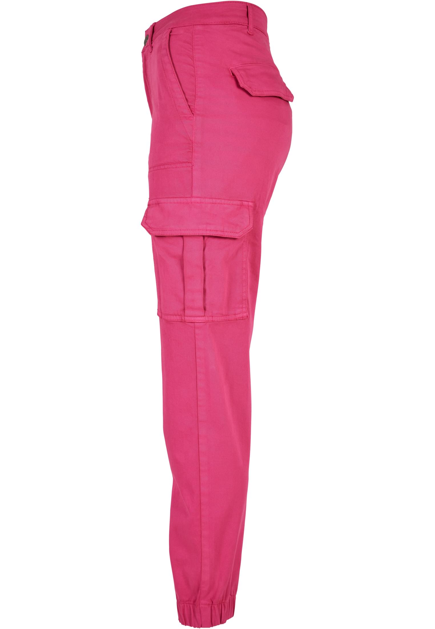 Urban Classics Pantaloni Cotton Twill Utility hibiskus