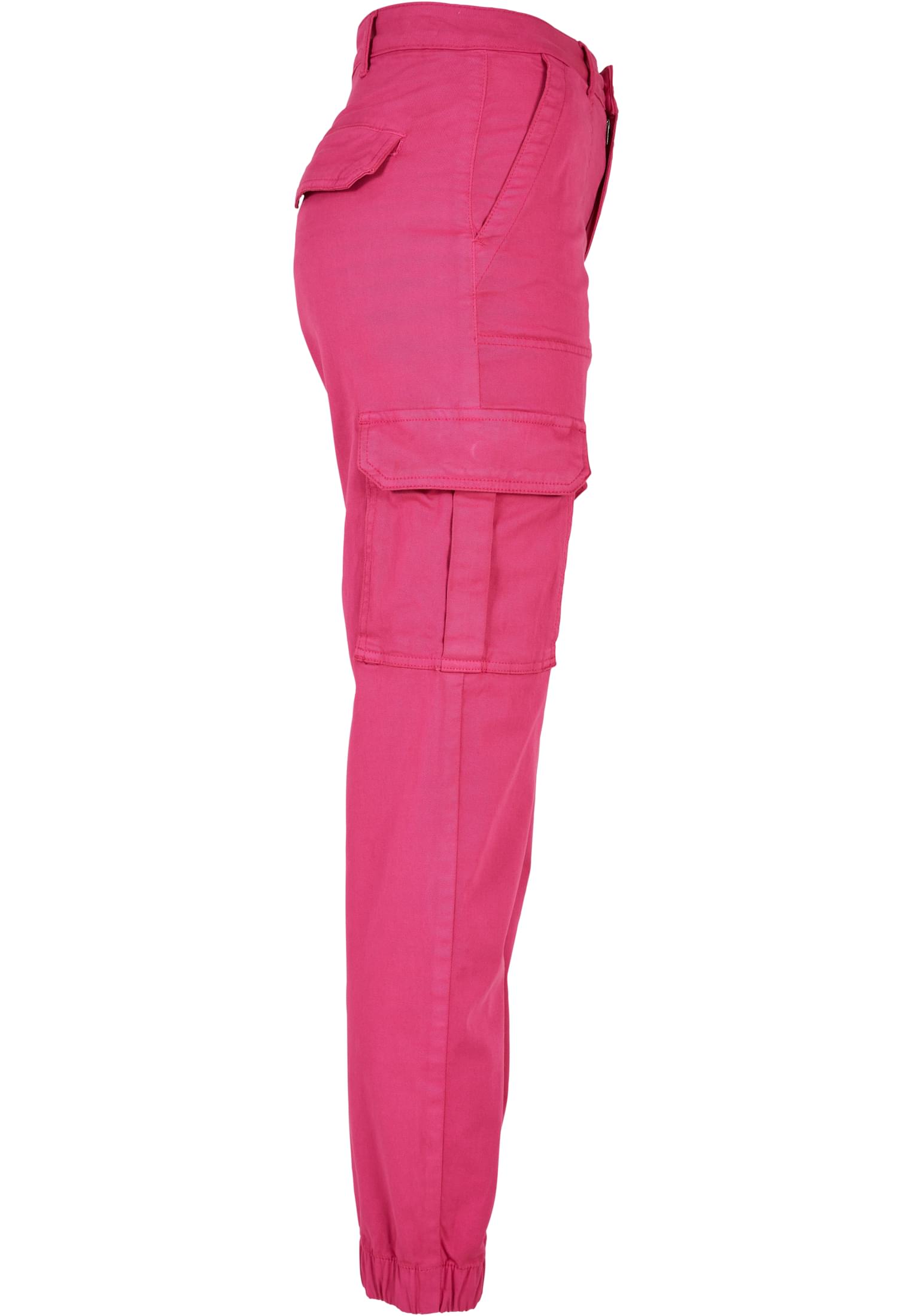 Urban Classics Pantaloni Cotton Twill Utility hibiskus