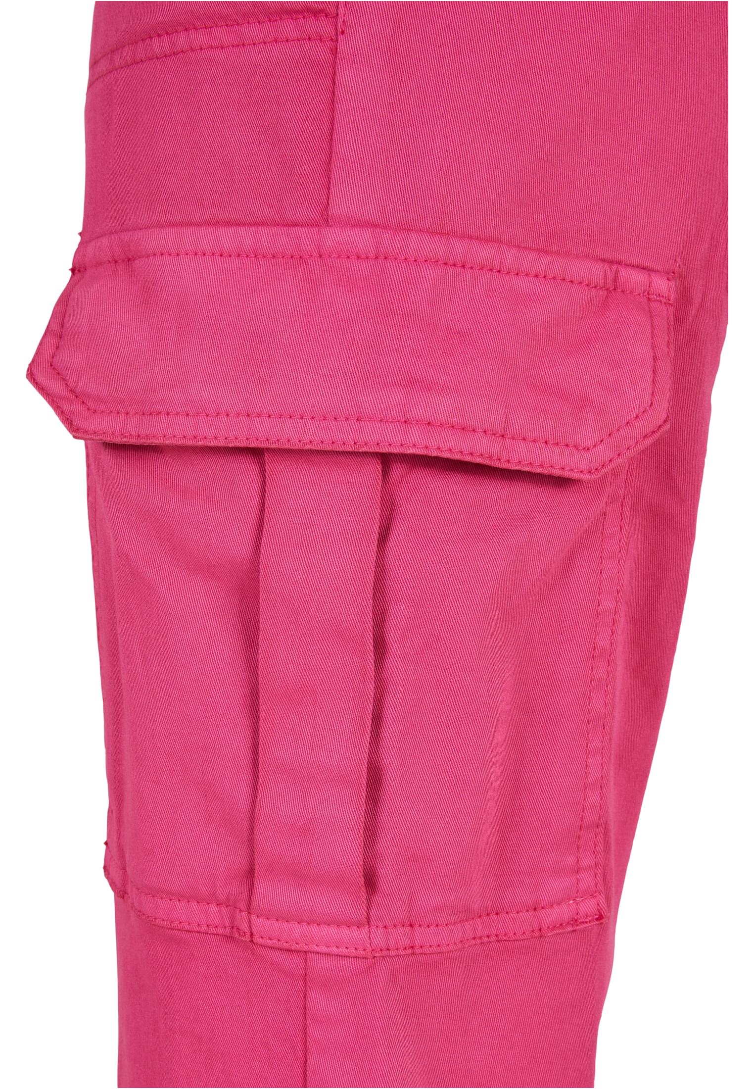 Urban Classics Pantaloni Cotton Twill Utility hibiskus