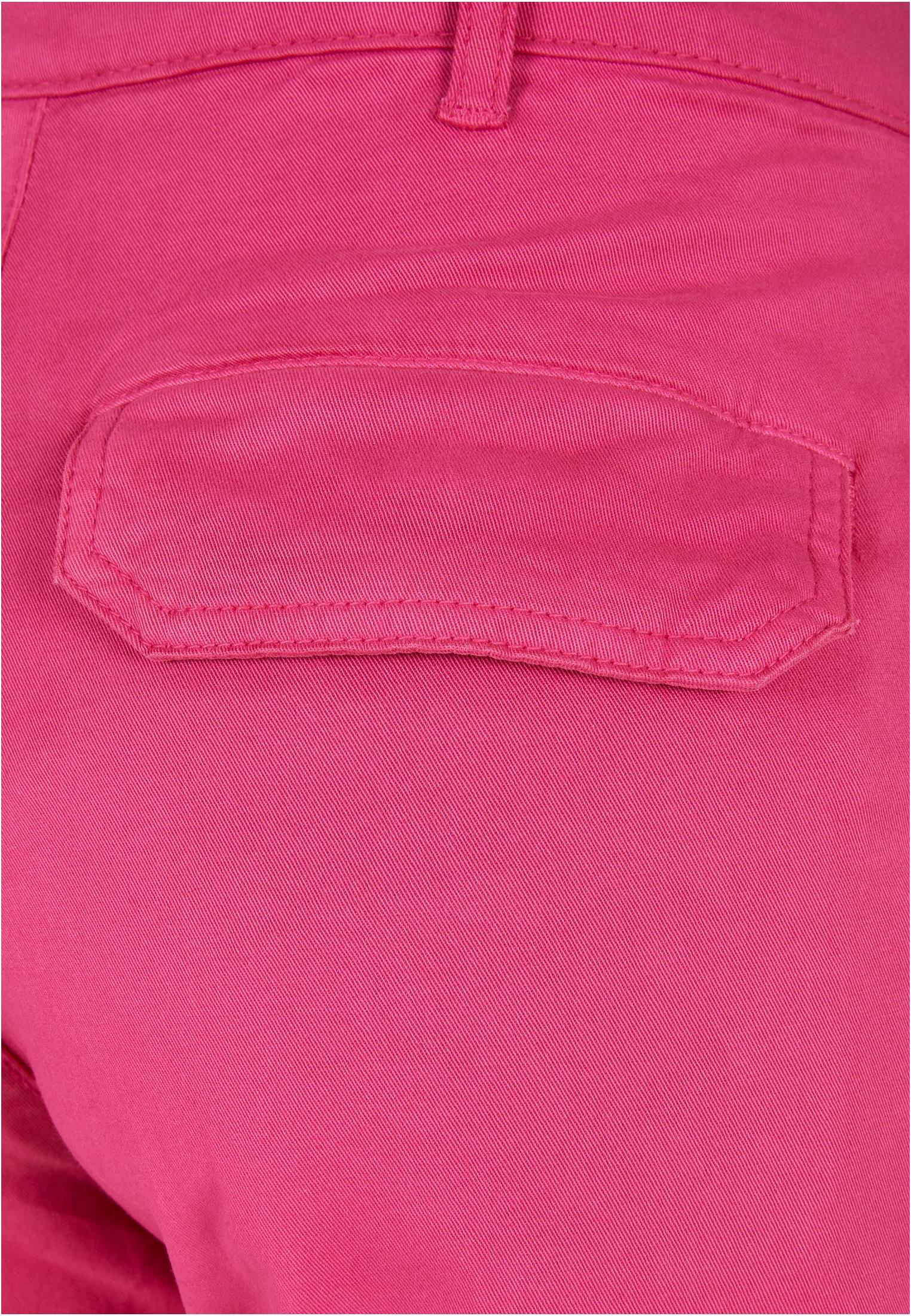 Urban Classics Pantaloni Cotton Twill Utility hibiskus