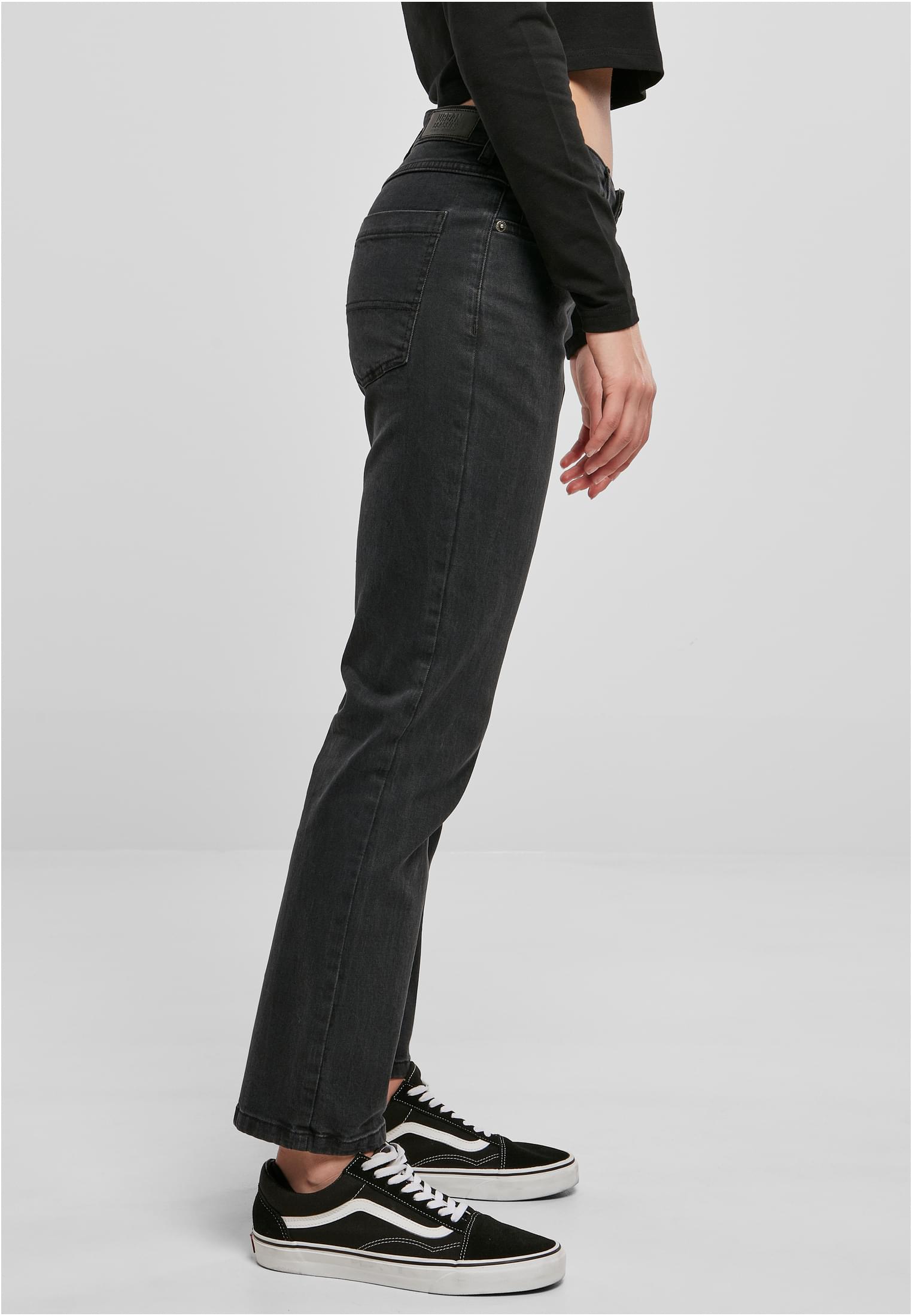 Urban Classics Pantaloni Low Waist Straight washed