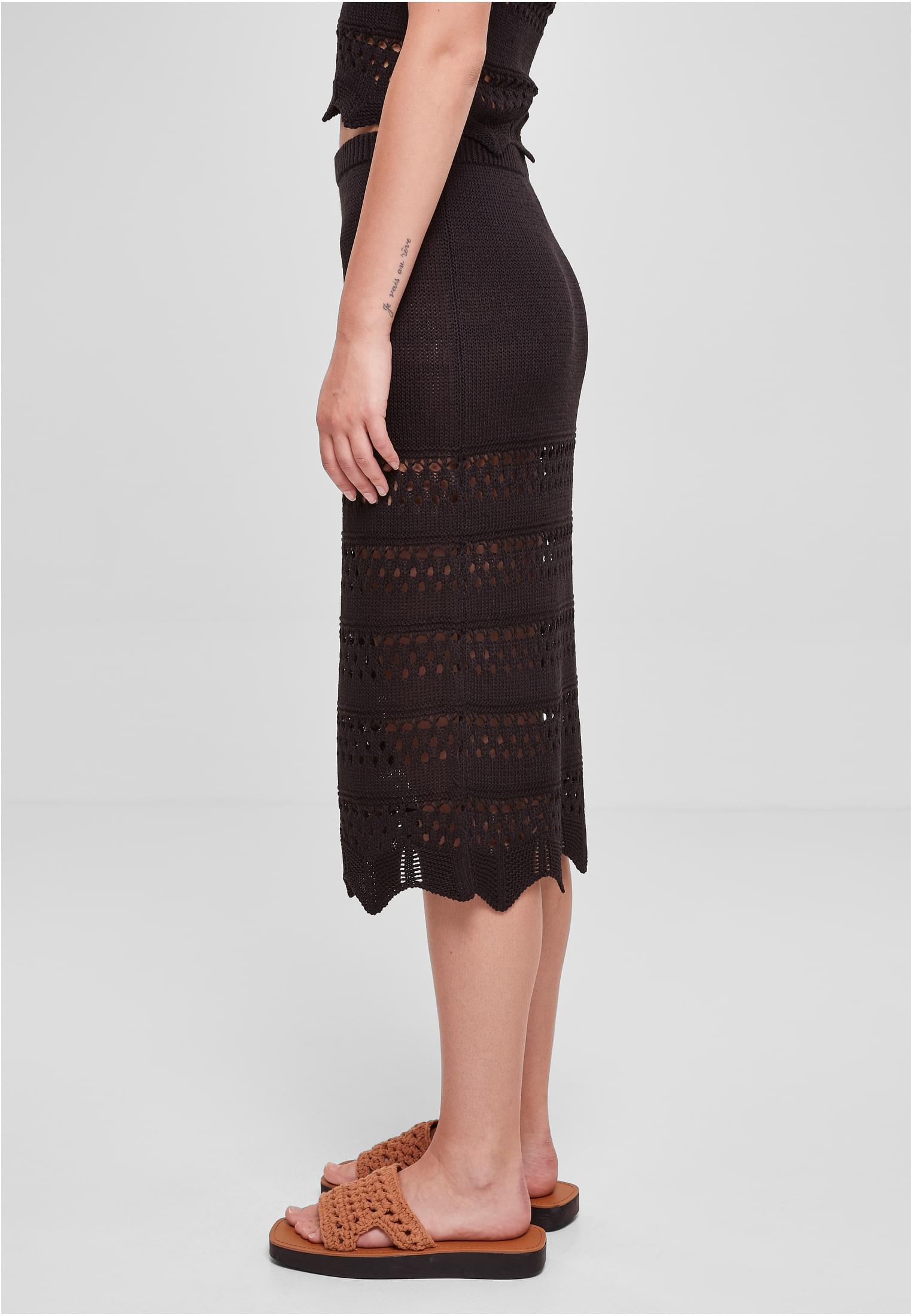 Ladies 3/4 Crochet Knit SkirtTB5496