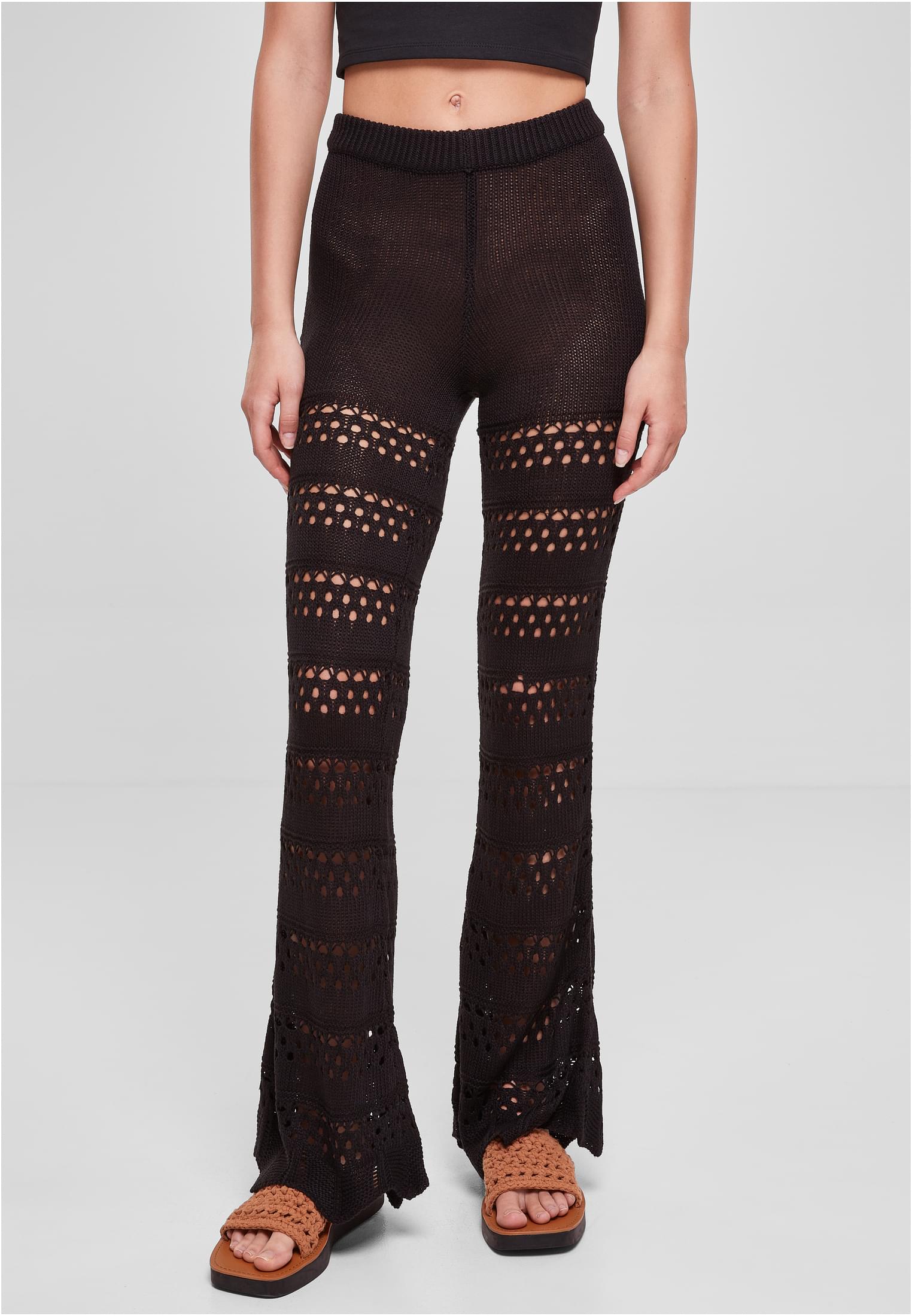 Urban Classics Leggings Flared Crochet Knit