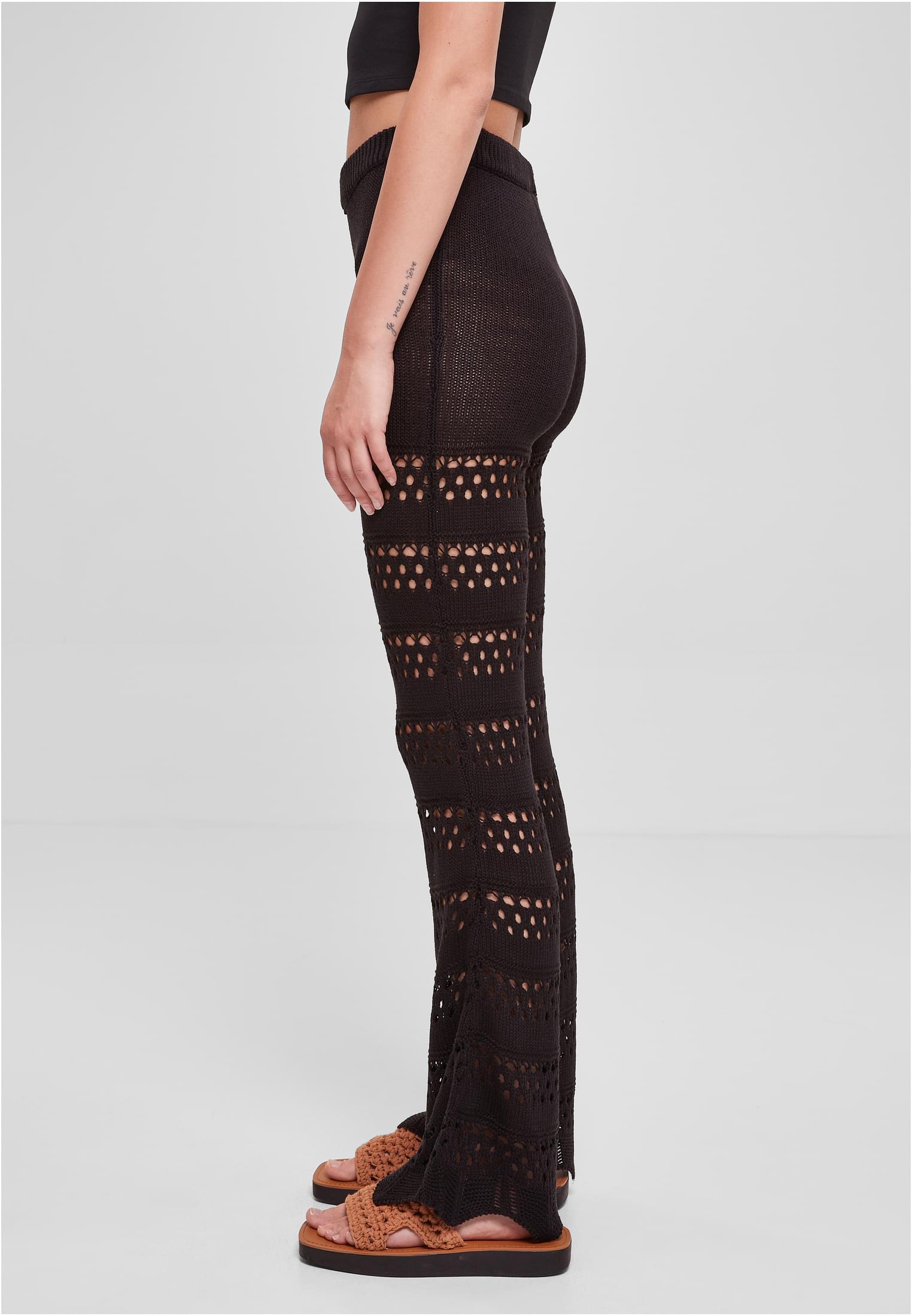 Urban Classics Leggings Flared Crochet Knit